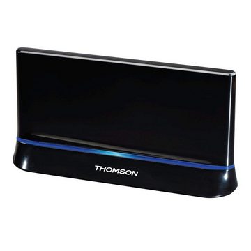 Thomson DVB-T2 Zimmerantenne für TV u. Radio, DAB/HDTV/3D Innenantenne (für Innenbereich), - Frequenzbereich: UHF: 470-790MHz, VHF: 174-230MHz,Form: Flachantenne