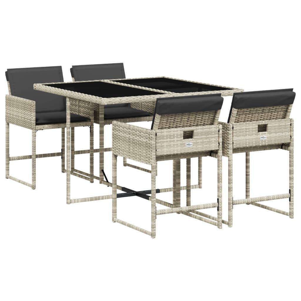 vidaXL Garten-Essgruppe 5-tlg. Garten-Essgruppe mit Kissen günstig online kaufen