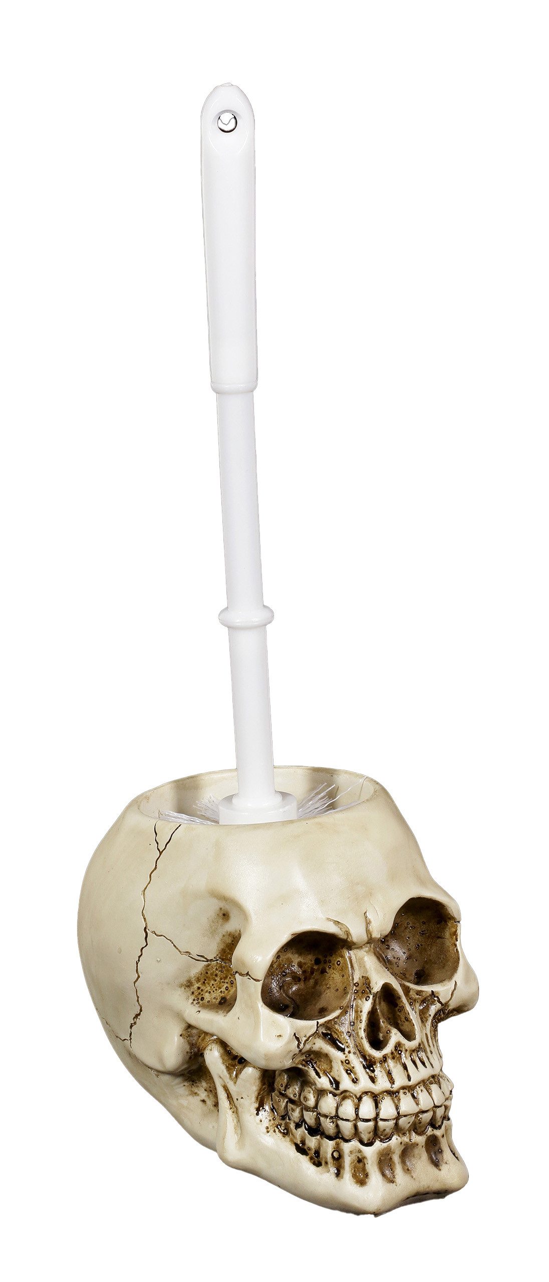 Figuren Shop GmbH WC-Reinigungsbürste Totenkopf Toilettenbürste - Klobürste Schädel Skull Totenschädel