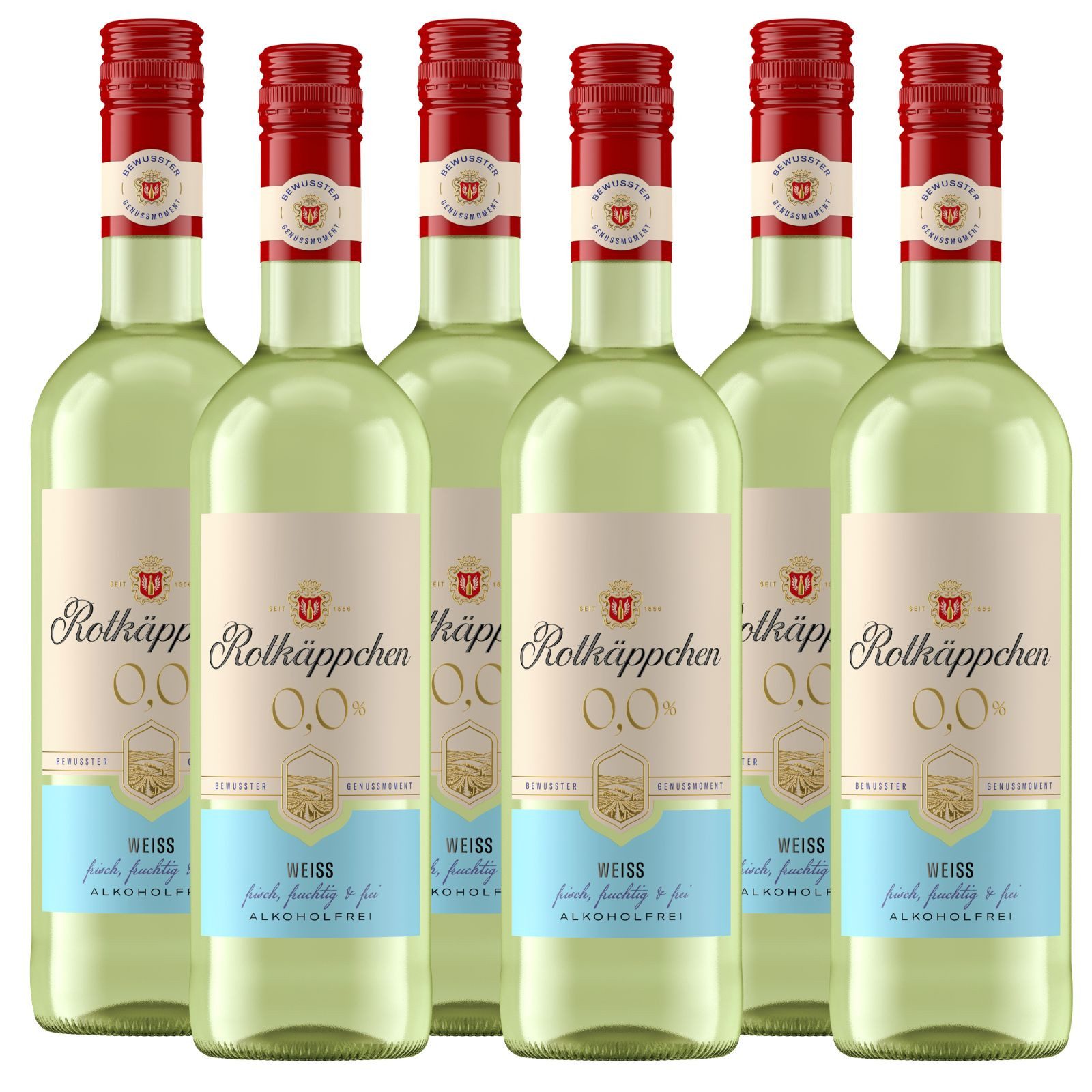 Rotkäppchen Wein Rotkäppchen Qualitätswein Weiß 0,0% (6x 0,75l), 6 x 0,75 l