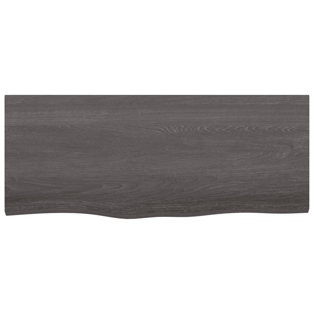 furnicato Tischplatte 100x40x(2-4)cm Behandelt Eiche Massivholz