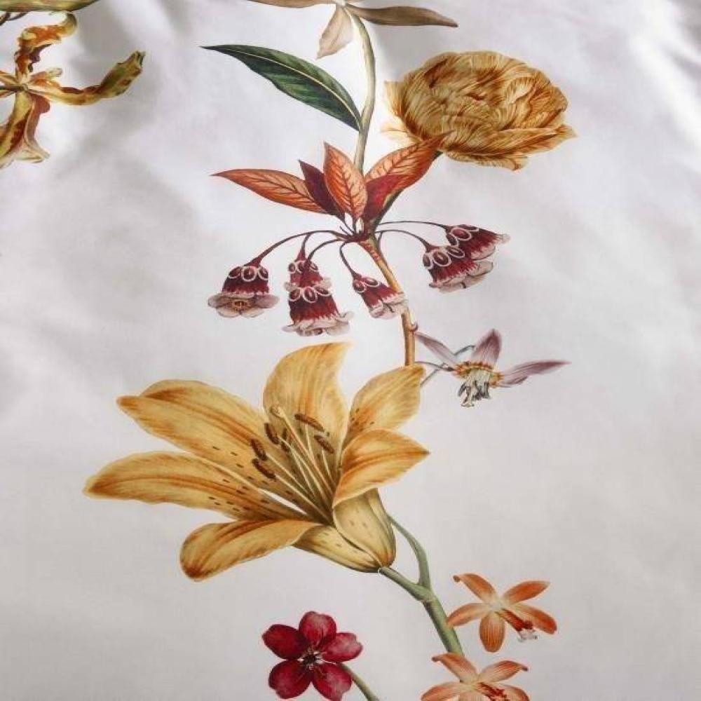 Essenza Bettwäsche Feda in Pure White 155 x 220 cm + 80 x 80 cm, Baumwollsatin, 2 teilig