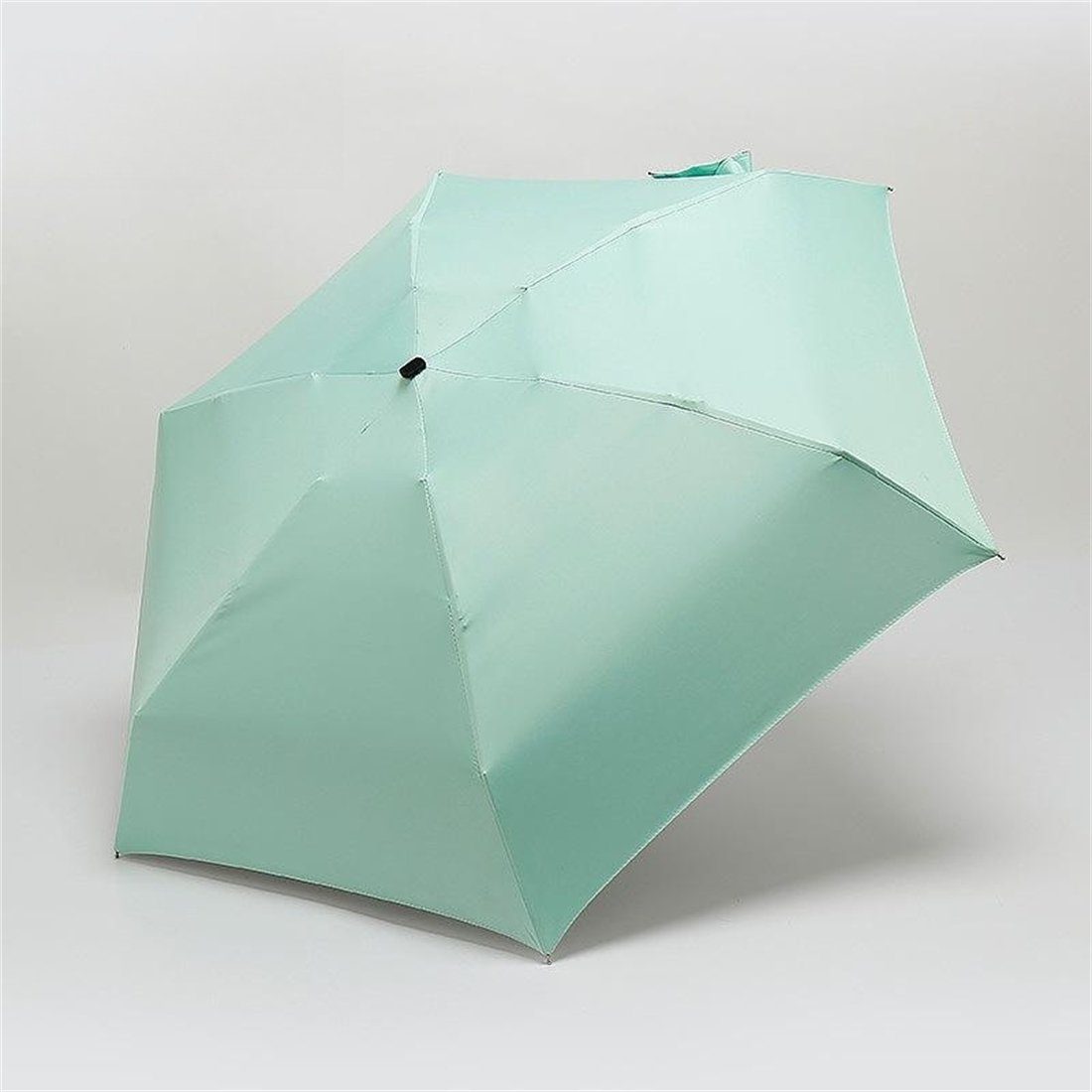 vor Sonne YOOdy~ Regen Taschenregenschirm small für winzig sonnenschirm unterwegs klein für und damen manual Sonnenschutz, Taschenschirme Grün schützt UV-Schutz