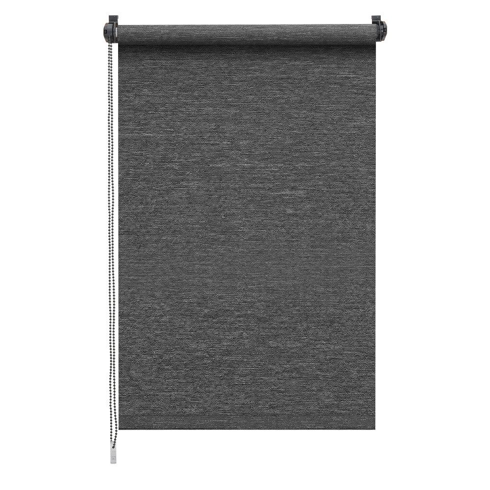 Seitenzugrollo Uni Klemmrollo Lichtschutz mit Bohren/ohne Bohren Klemmfix Rollo, Sekey, Klemmfix, in Leinenoptik, lichtdurchlässig, aus Papier-Polyester-Stoff