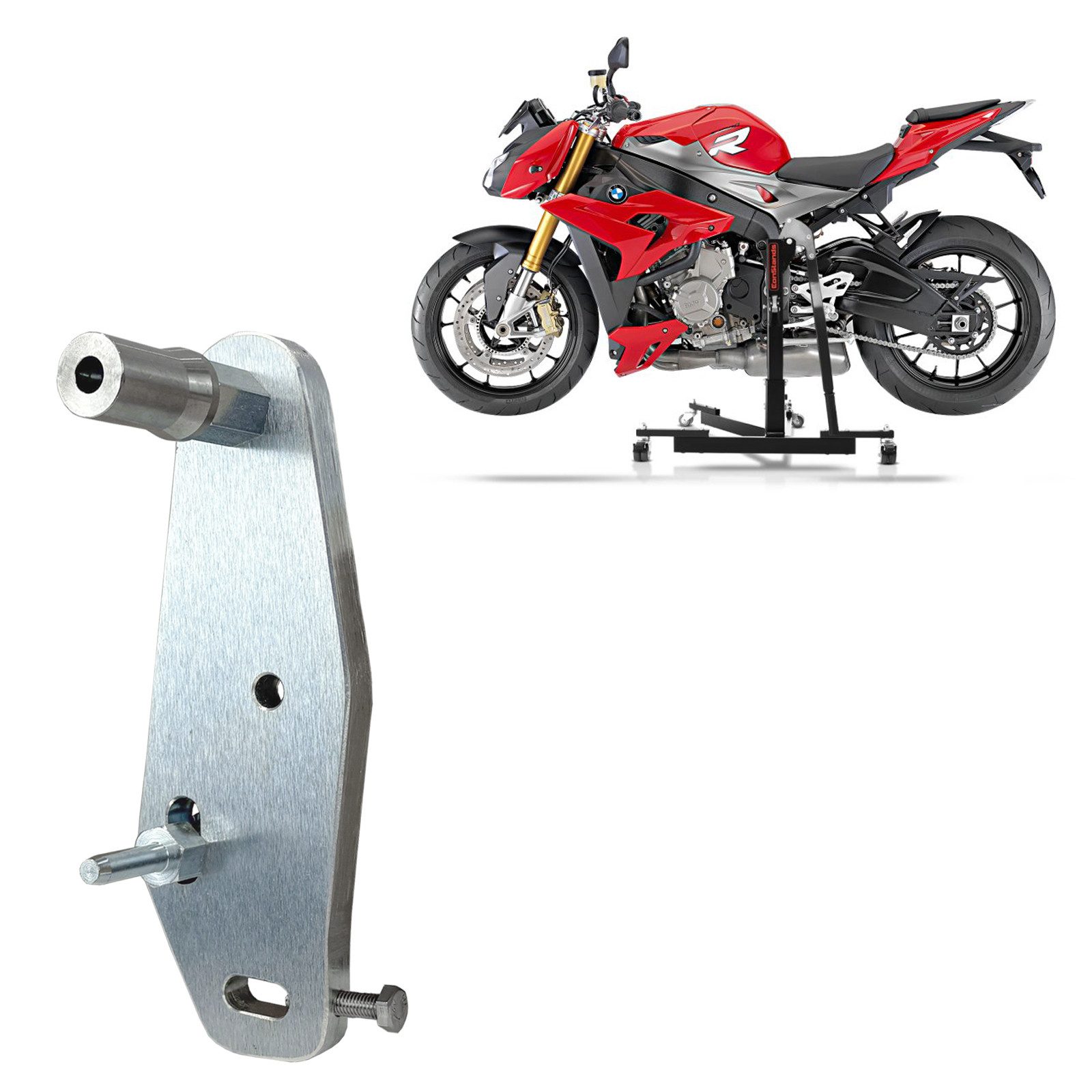 ConStands Motorradheber Adapterplatte für # Power Classic / Evo für BMW S 1000 R 14-16