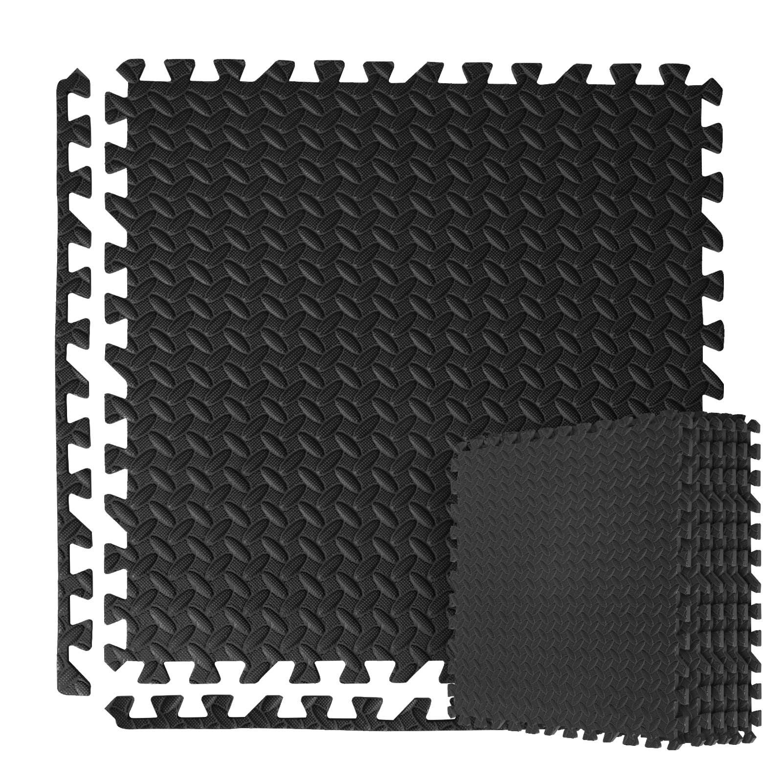 Youyijia Universal-Fußmatten Bodenschutzmatte 60x60cm 12 Stück Eva Schutzmatte Sportmatte