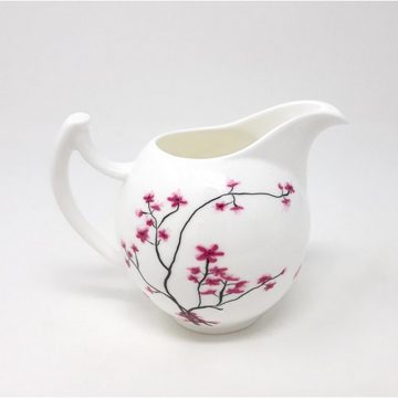 TeaLogic Milch- und Zuckerset Cherry Blossom, Porzellan, Weiß Porzellan