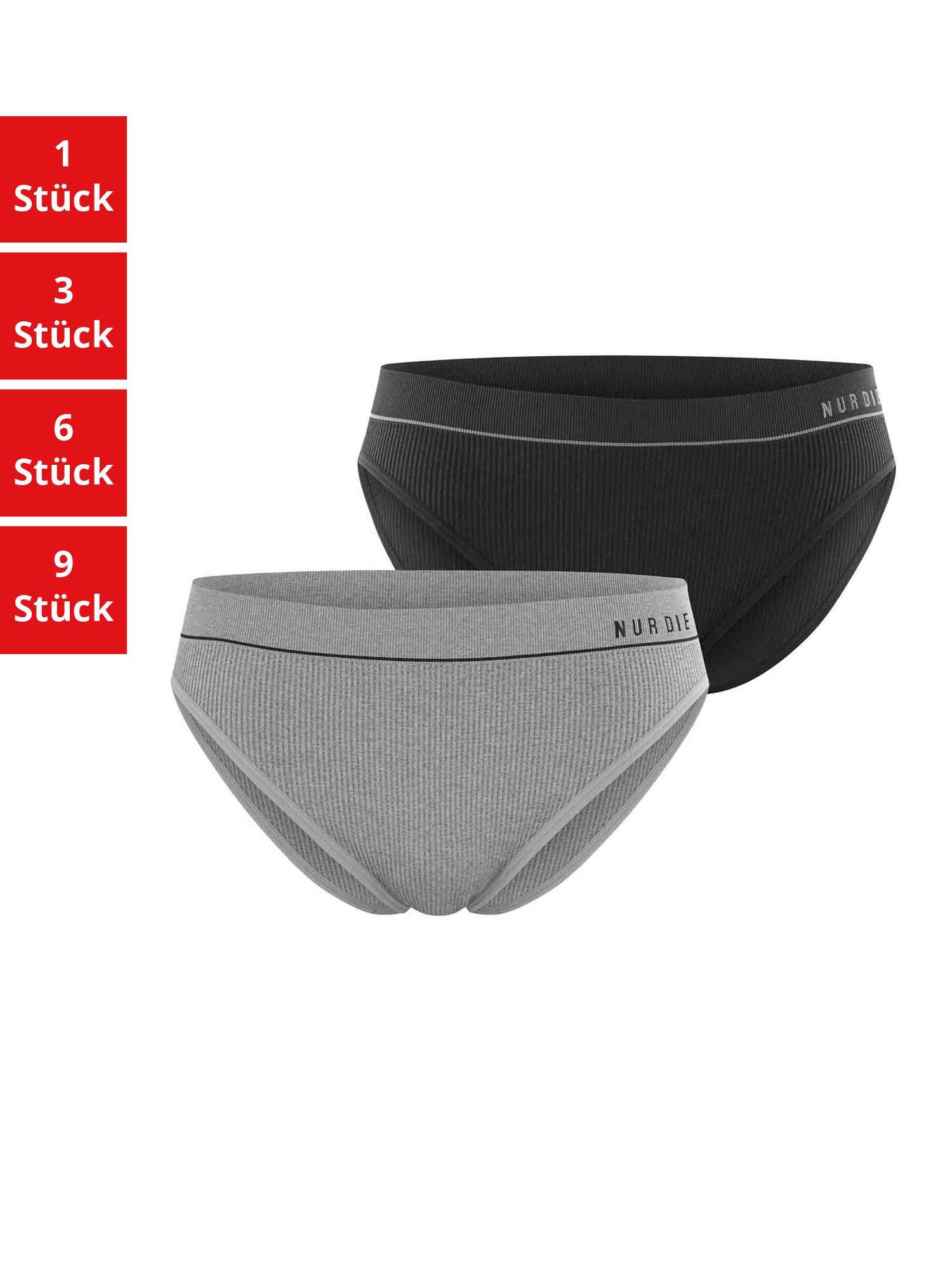 Nur Die Slip Retro Damen (1er/3er/6er/9er Pack, 12-St) unterhose unterwäsche basic
