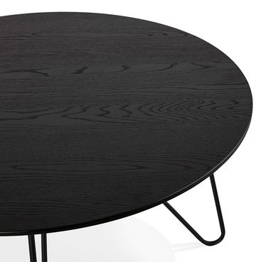 KADIMA DESIGN Beistelltisch MANITO Couchtisch Holz Schwarz (black) 80 x
