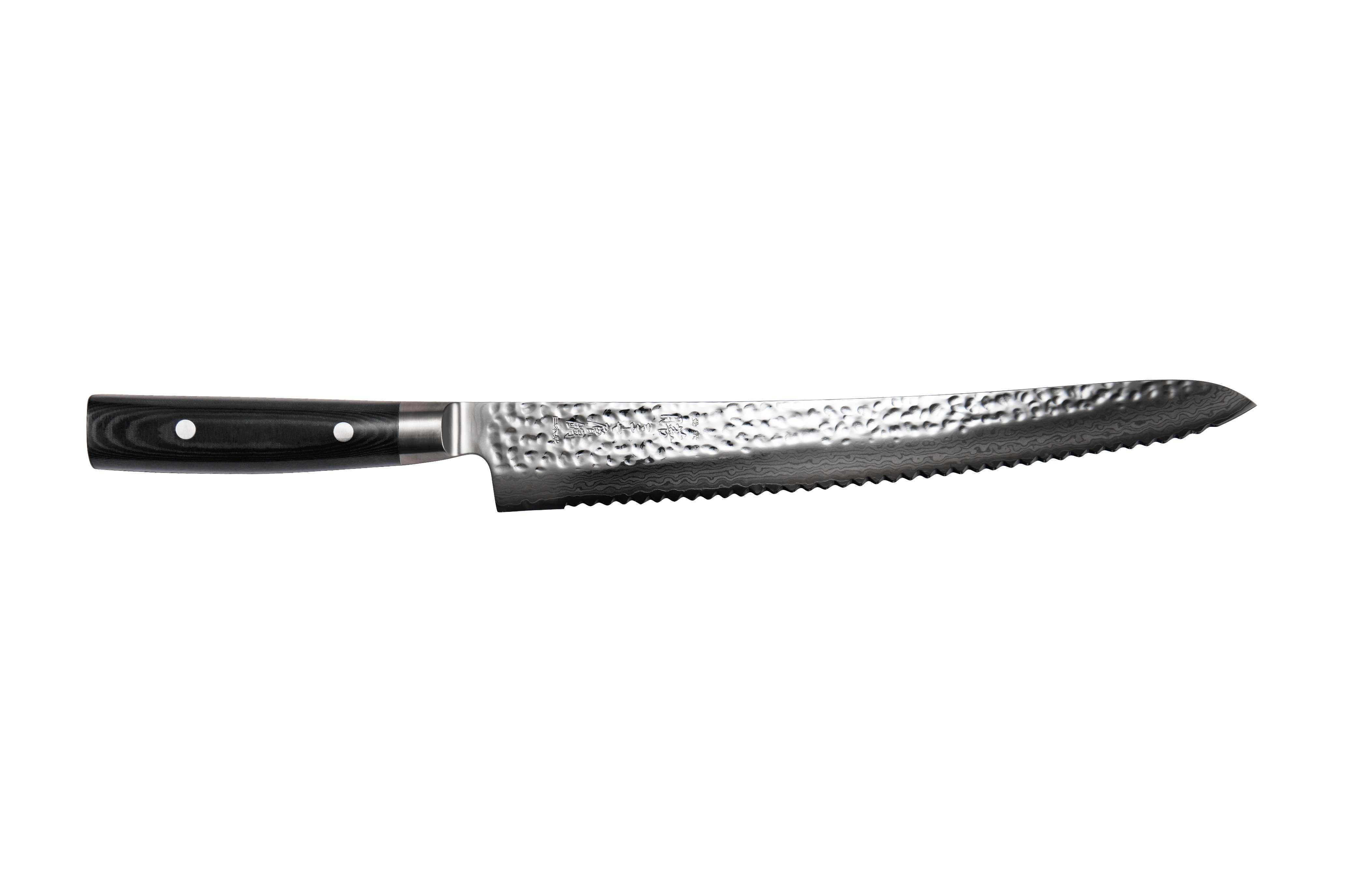 Yaxell Brotmesser ZEN 37, 37 Lagen Damaszener Stahl, Hammerschlag geschmiedet