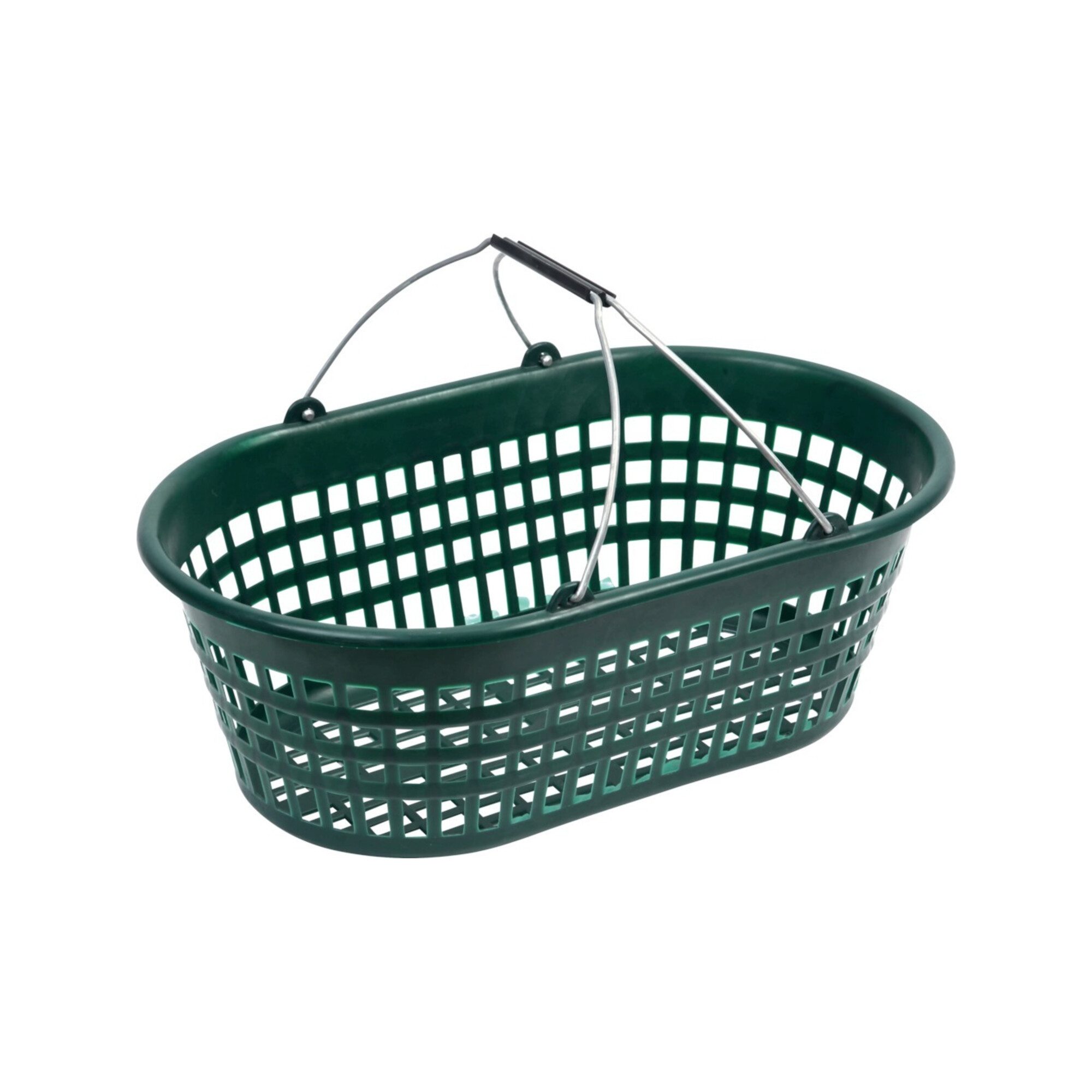 Floraworld Werkstatt-Set floraworld Gartenkorb 15 kg grün oval, m. Doppelklappbügel
