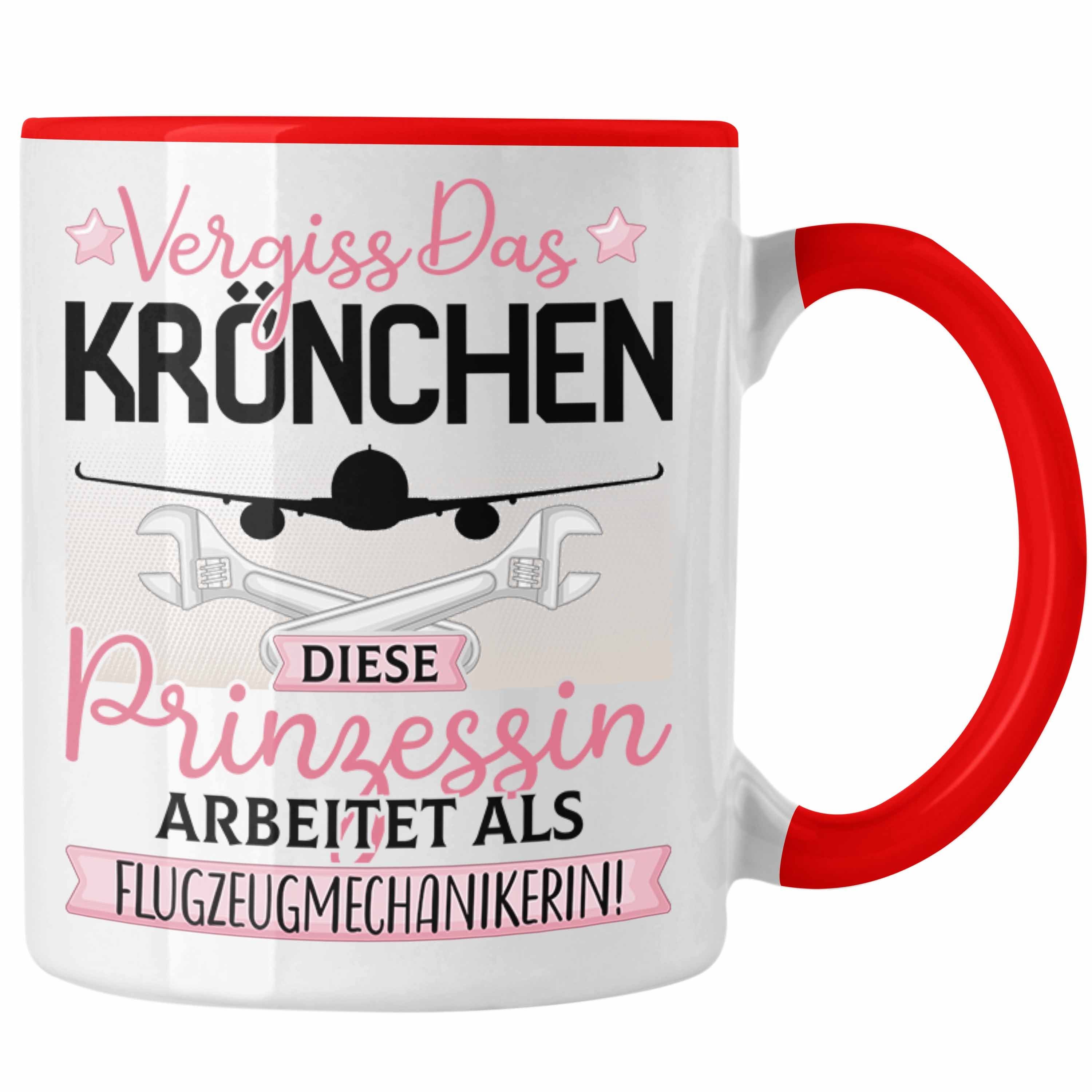 Rot Geschenk Frauen Tasse Flugzeugmechanikerin Spruch Tasse Trendation Kröchen Das Vergiss