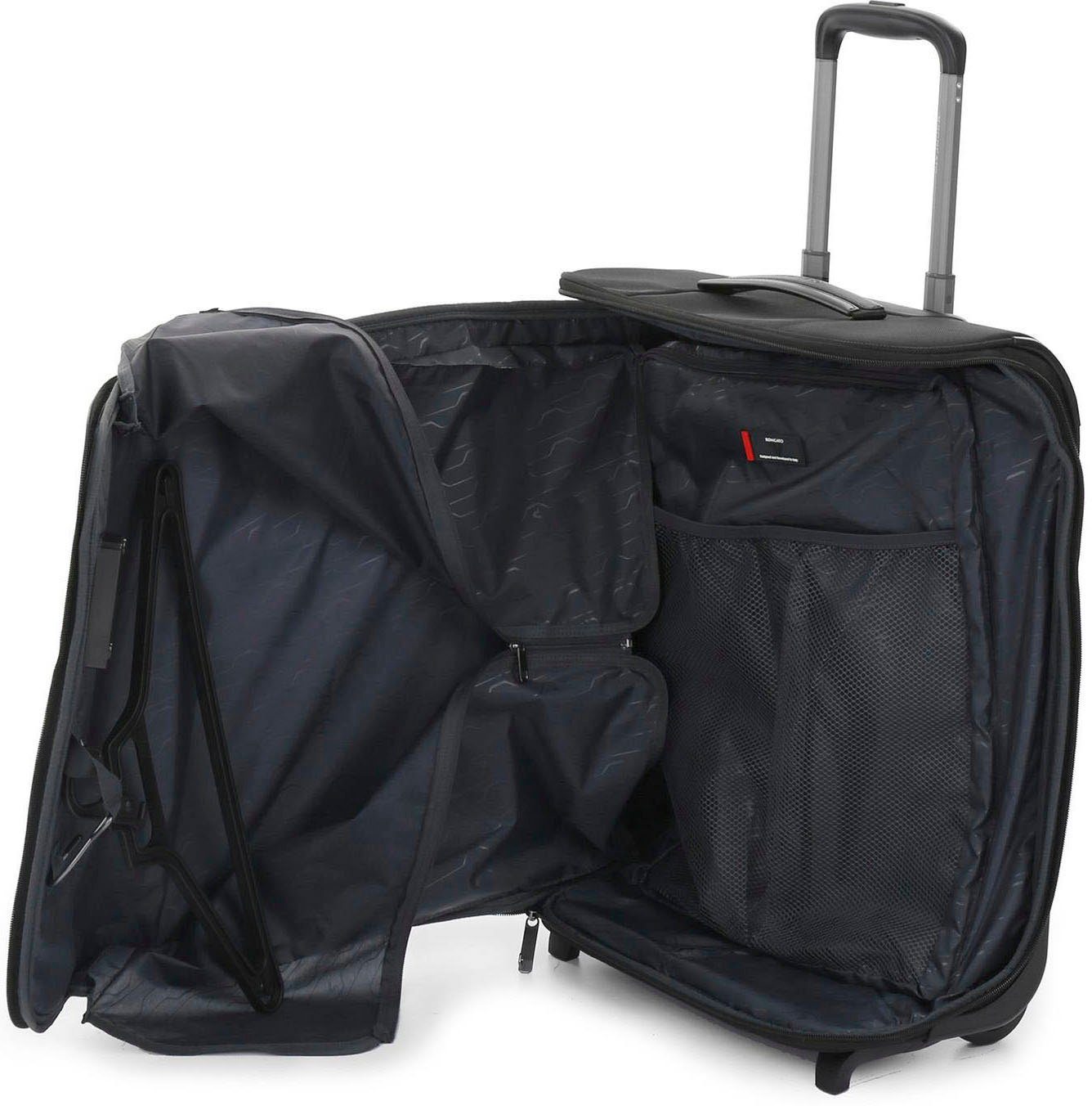 Kabinentrolley-Kleidersack auf Rollen, in der 4.0 Kleiderbügel schwarz BIZ mit Kabine Kleidersack RONCATO