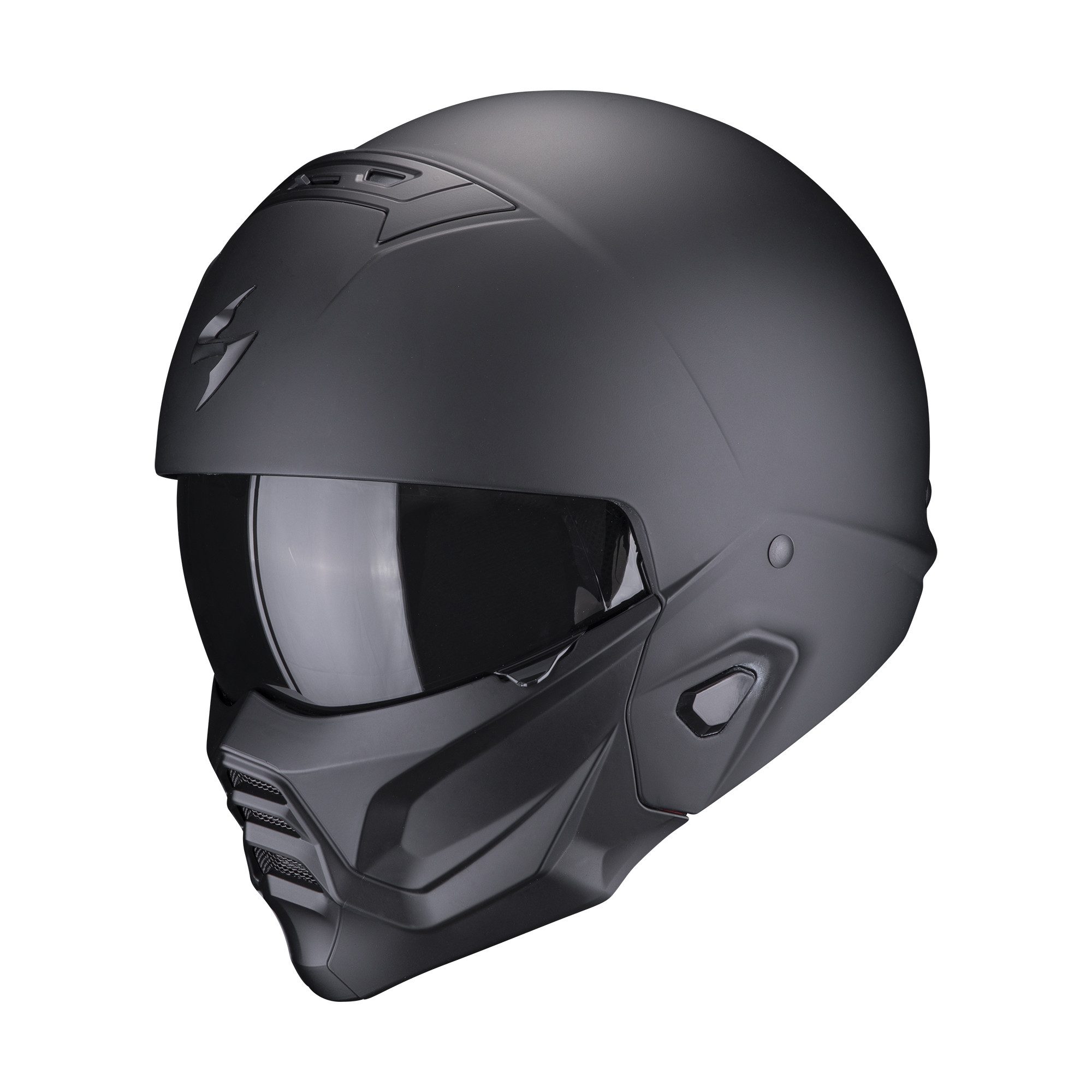 Motorradhelm Scorpion Exo Combat II Solid schwarz matt L