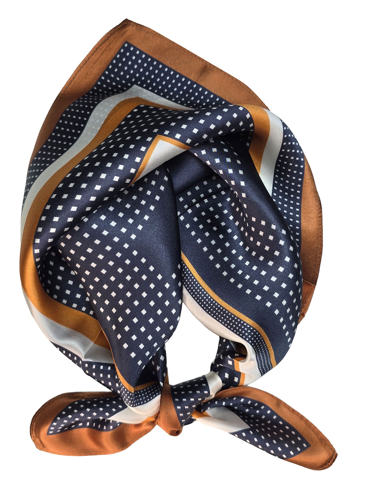 Moschen-Bayern Seidentuch Halstuch Damen Herren Nickituch Seidentuch Seidenhalstuch Blau