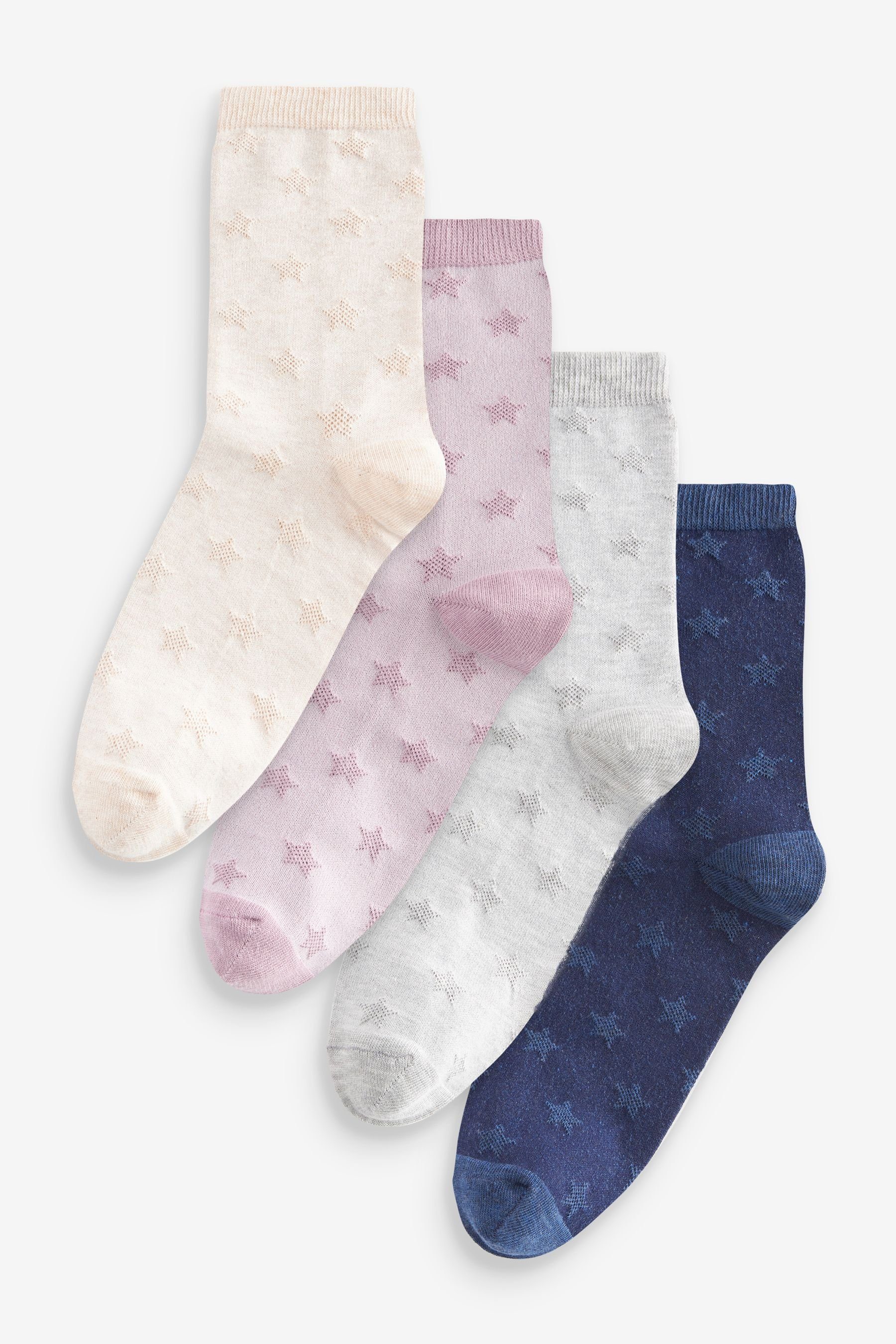 Next Kurzsocken Knöchelhohe Socken, 4er-Pack (1-Paar)