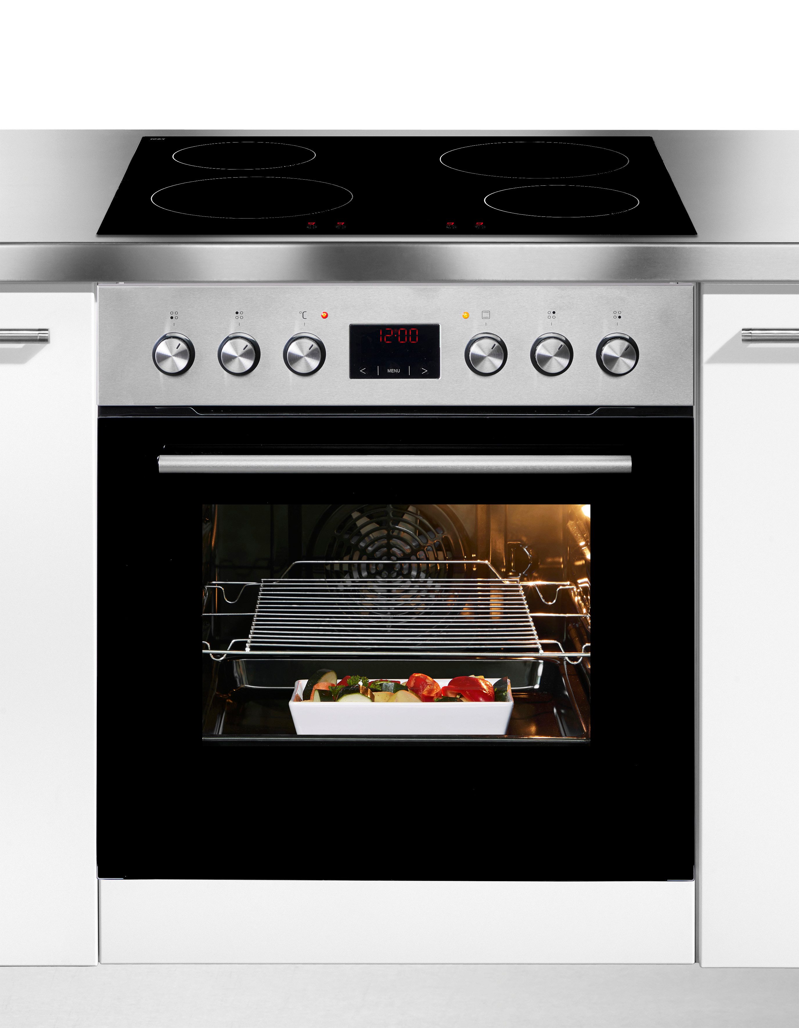 Amica Induktions Herd-Set EHI 935 333 E, Steam Clean, Alles im Griff: Timer, klare Sicht, schnell sauber
