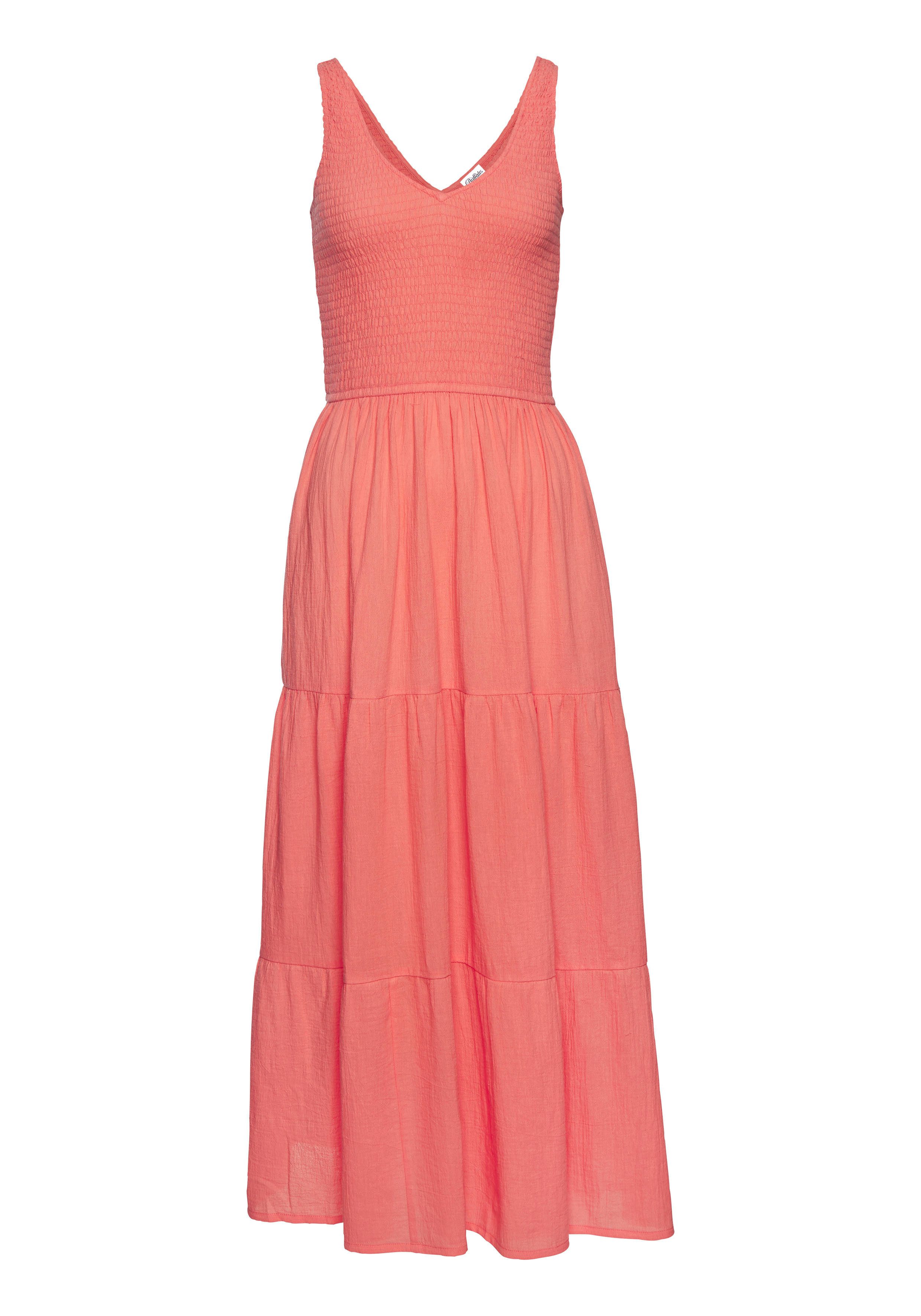 Beachtime Maxikleid aus gewebter Baumwolle, Sommerkleid günstig online kaufen