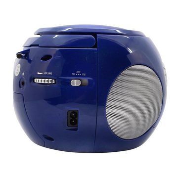 Soundmaster SCD2120BL Boombox tragbares Radio CD-Player Hörbuch Kinder Senioren Boombox