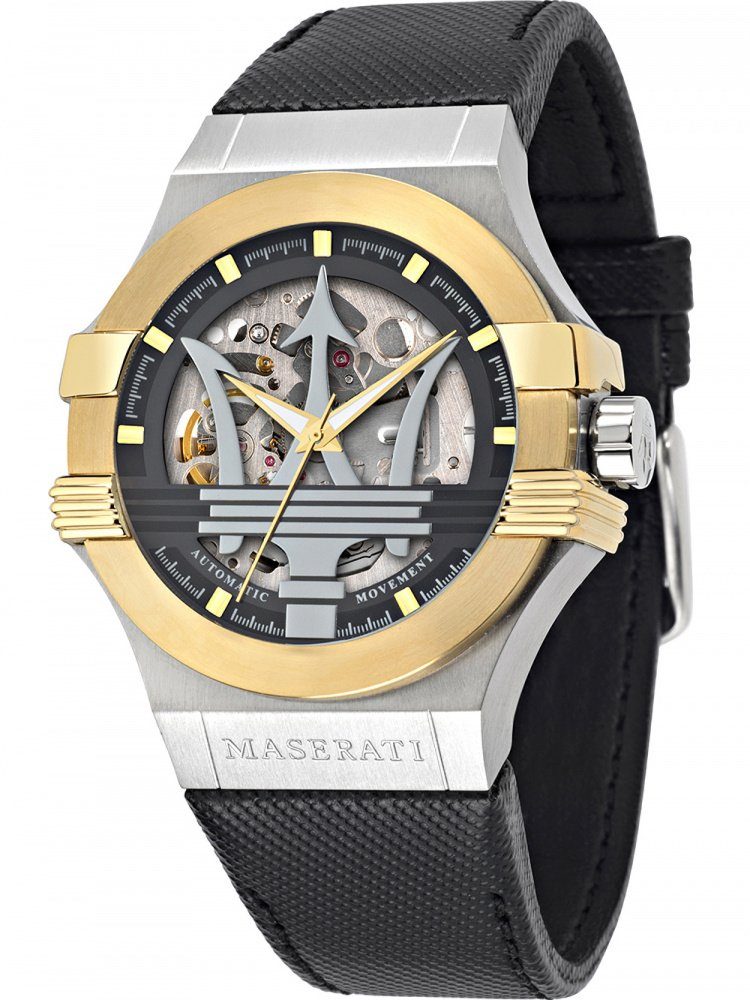 42mm R8821108037 Automatik Potenza Minute, Stunde 10ATM, Automatikuhr MASERATI Sekunde, Maserati