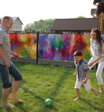 MyMaxxi Sichtschutzzaunmatten Zaunbanner Bunte Blätterkronen Sichtschutz Garten Zaun