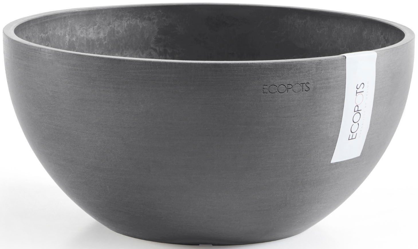 ECOPOTS Blumentopf BRUSSELS Grey, BxTxH: 25x25x12 cm