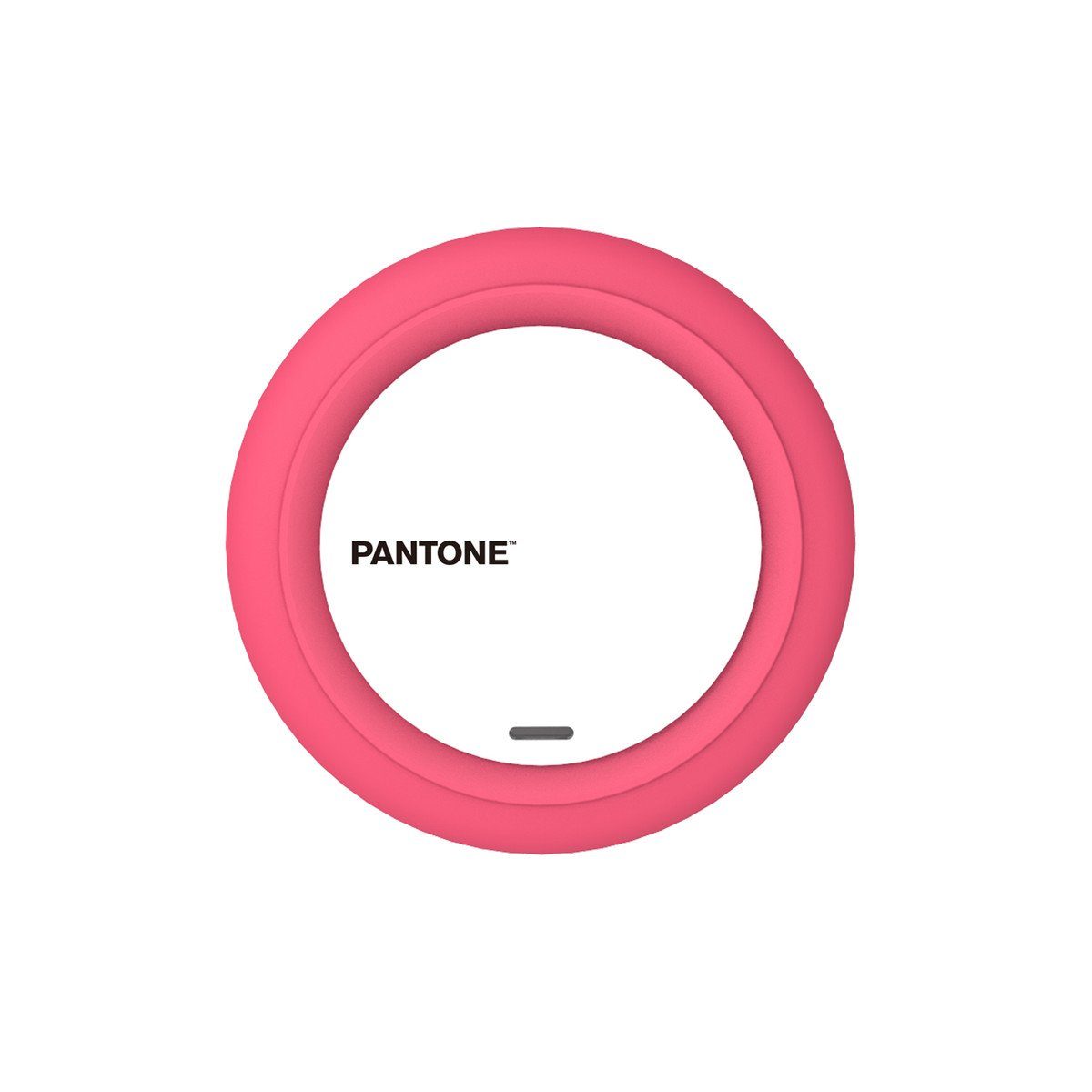 Pantone Universe PANTONE QI Charger Kabellos Ladegerät pink einfach Aufladen Smartphone-Kabel