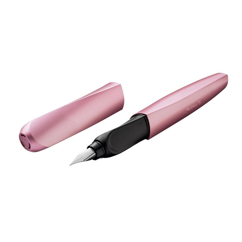 Pelikan Füller 1 Füller P457 Twist für Rechts-& Linkshänder mit M-Feder rose, (1-tlg)