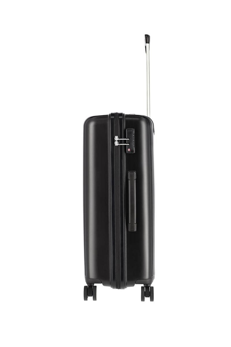 travelite Hartschalen-Trolley travelite Hartschalenkoffer Vaka M 65 cm Polypropylen Schwarz