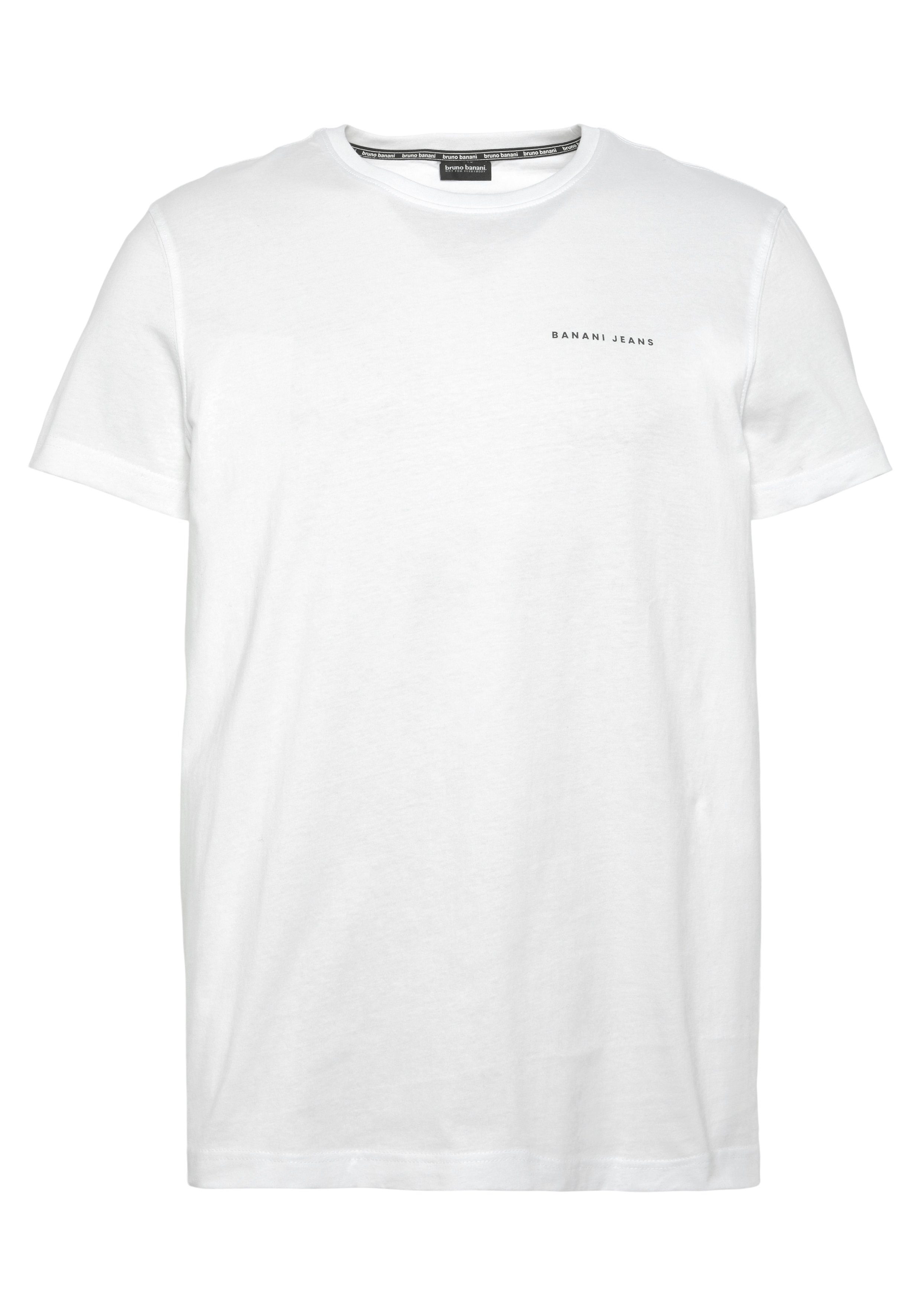 Bruno Banani mit T-Shirt coolem weiß Rückenprint