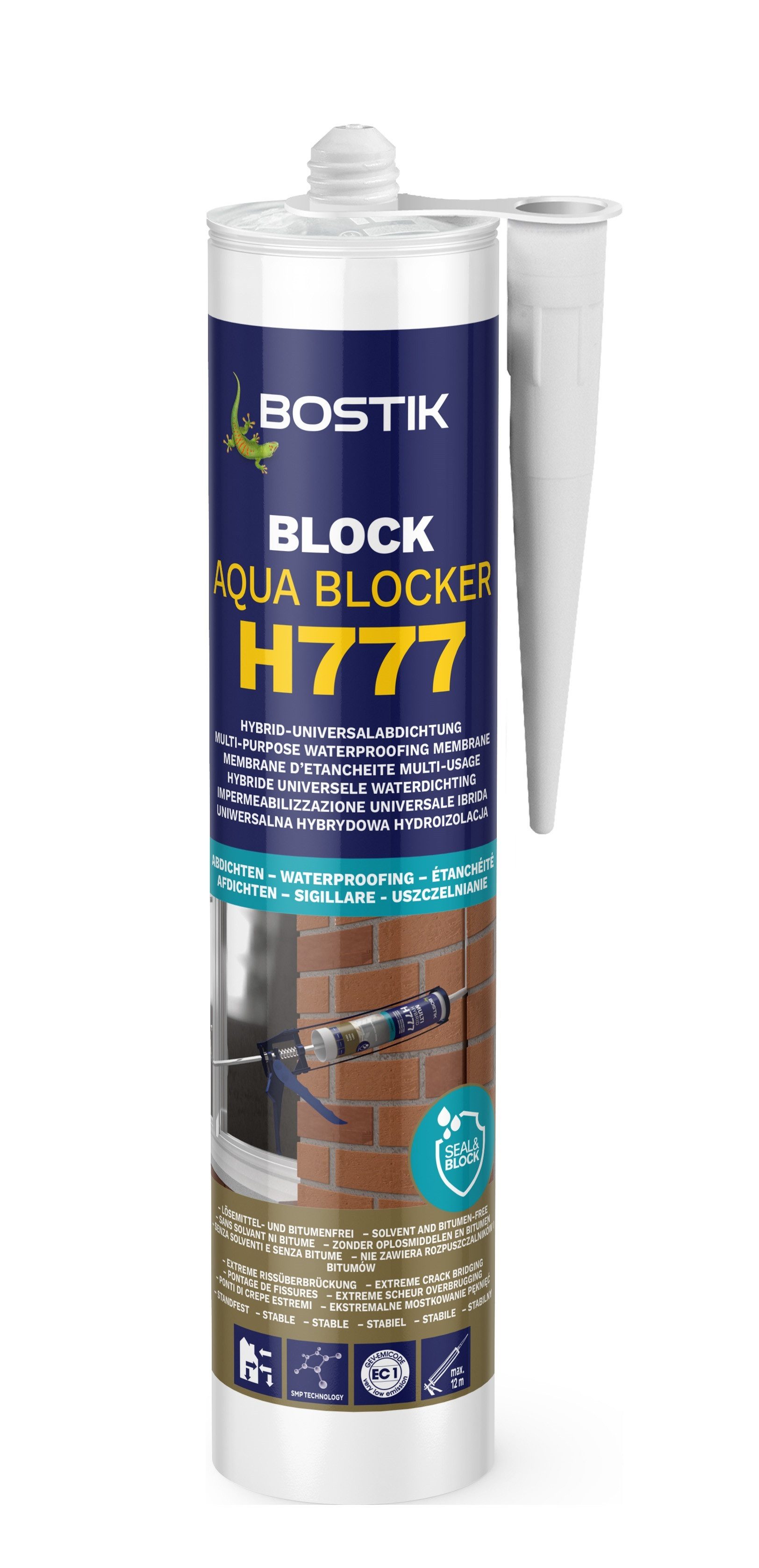 BOSTIK Dichtstoff Bostik Block H777 Universalabdichtung Aqua Blocker 290ml Kartusche, gebrauchsfertig, UV-beständig