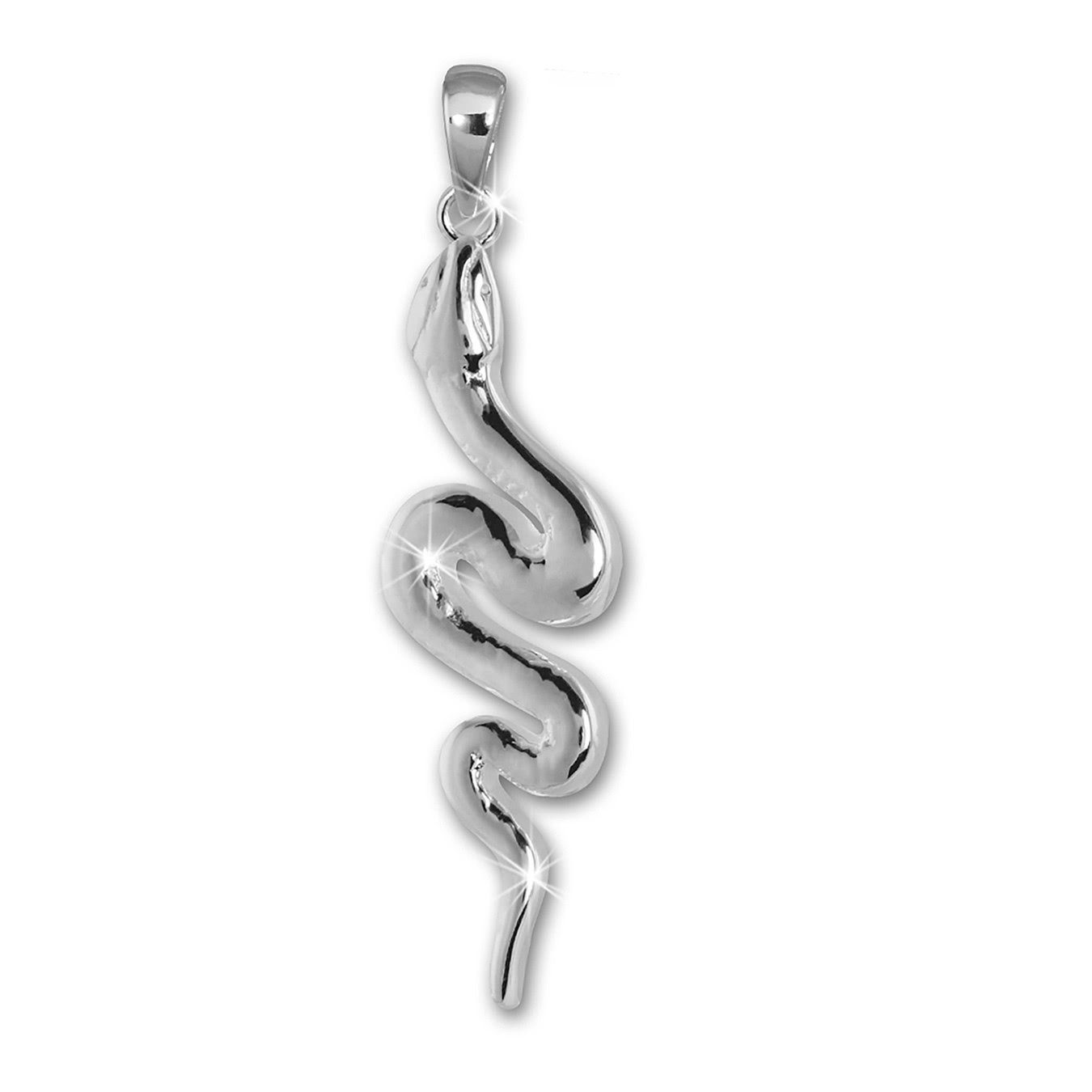 Teenie-Weenie Kettenanhänger Teenie-Weenie Ketten Anhänger Schlange SD 925er St (Kettenanhänger), Kettenanhänger (Schlange) 925 Sterling Silber, silber ca. 3cm