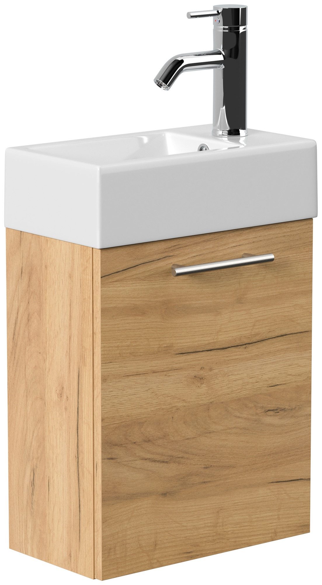 Magnolia Home Waschtisch Badmöbel Luca 40x22cm SoftClose eiche gold