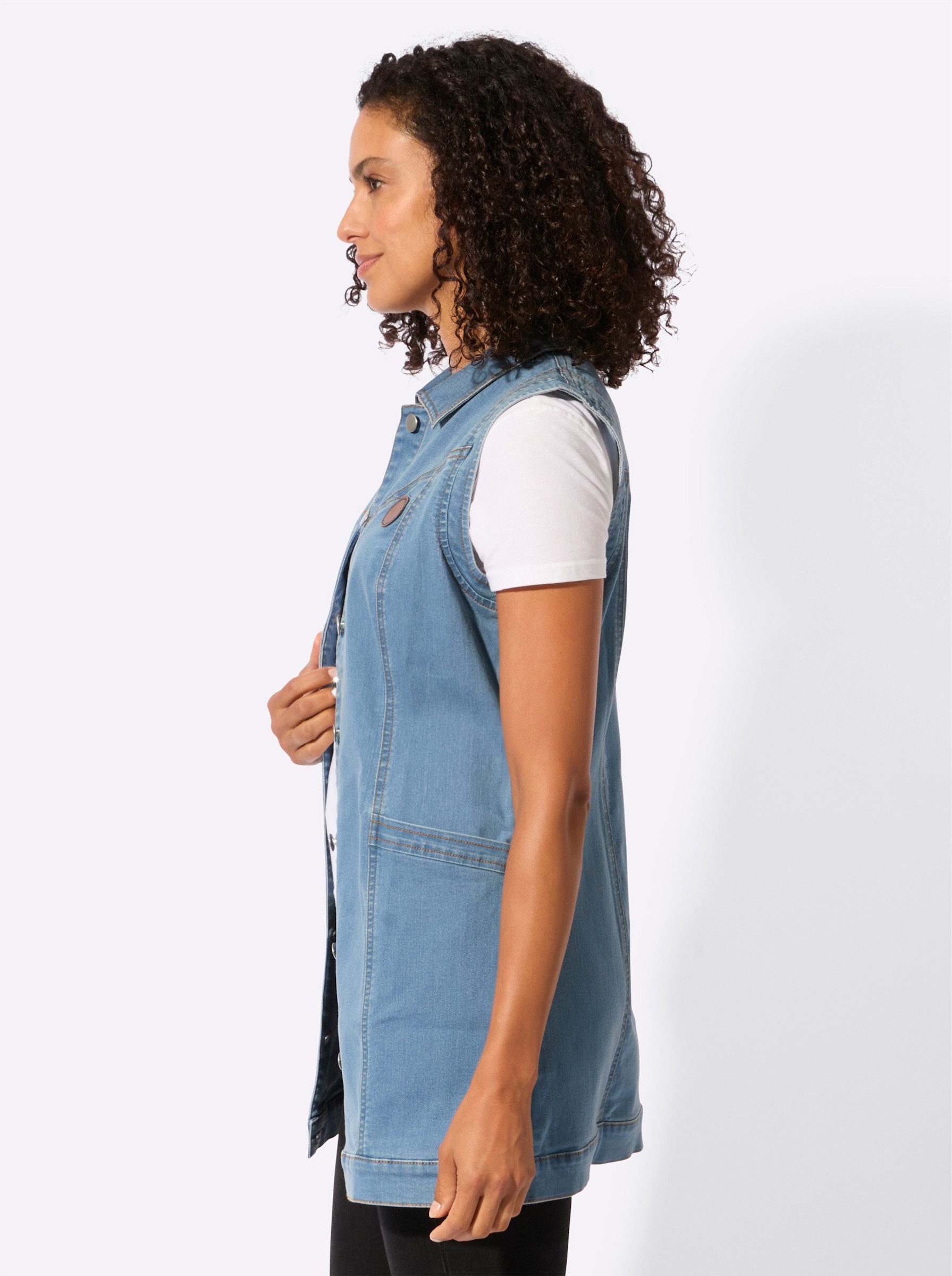 Witt Jerseyweste Jeans-Longweste