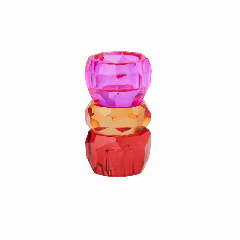 Giftcompany Teelichthalter Palisades Rot / Orange / Pink 10.5 cm