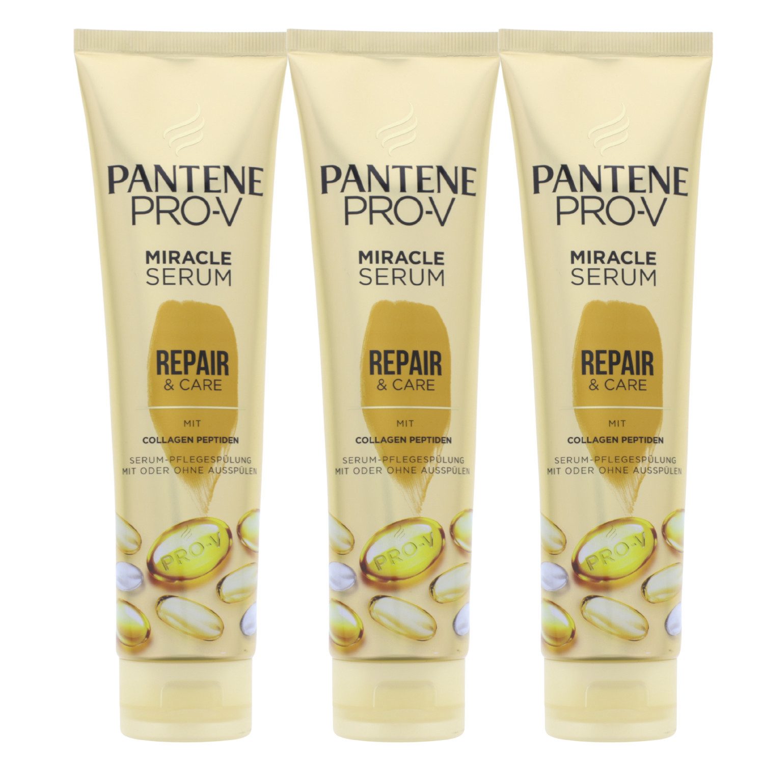 Pantene Haarspülung 3 x Pantene Pro-V Miracle Serum Repair & Care Pflegespülung je 160 ml