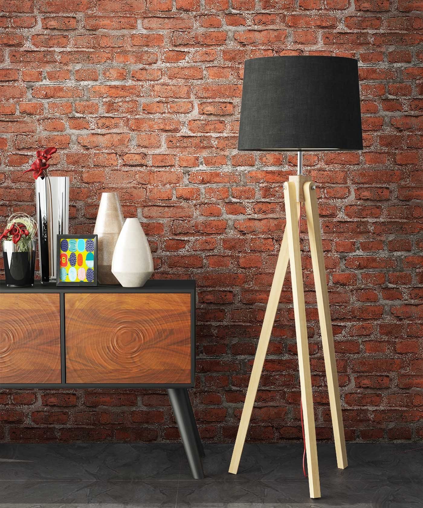 Newroom Vliestapete Muster Tapete Ziegelstein Mauer,Stein, Steintapete Rot Ziegelstein Backstein Mauerwerk Klinker Tapete Steinoptik Wohnzimmer Schlafzimmer Flur, Backstein