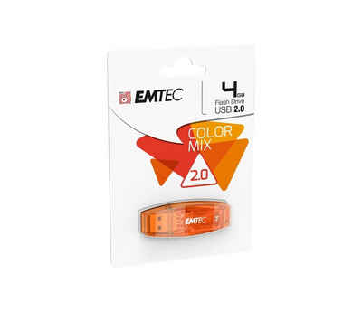 EMTEC USB-Stick 4GB C410 Color Mix USB 2.0 red PC