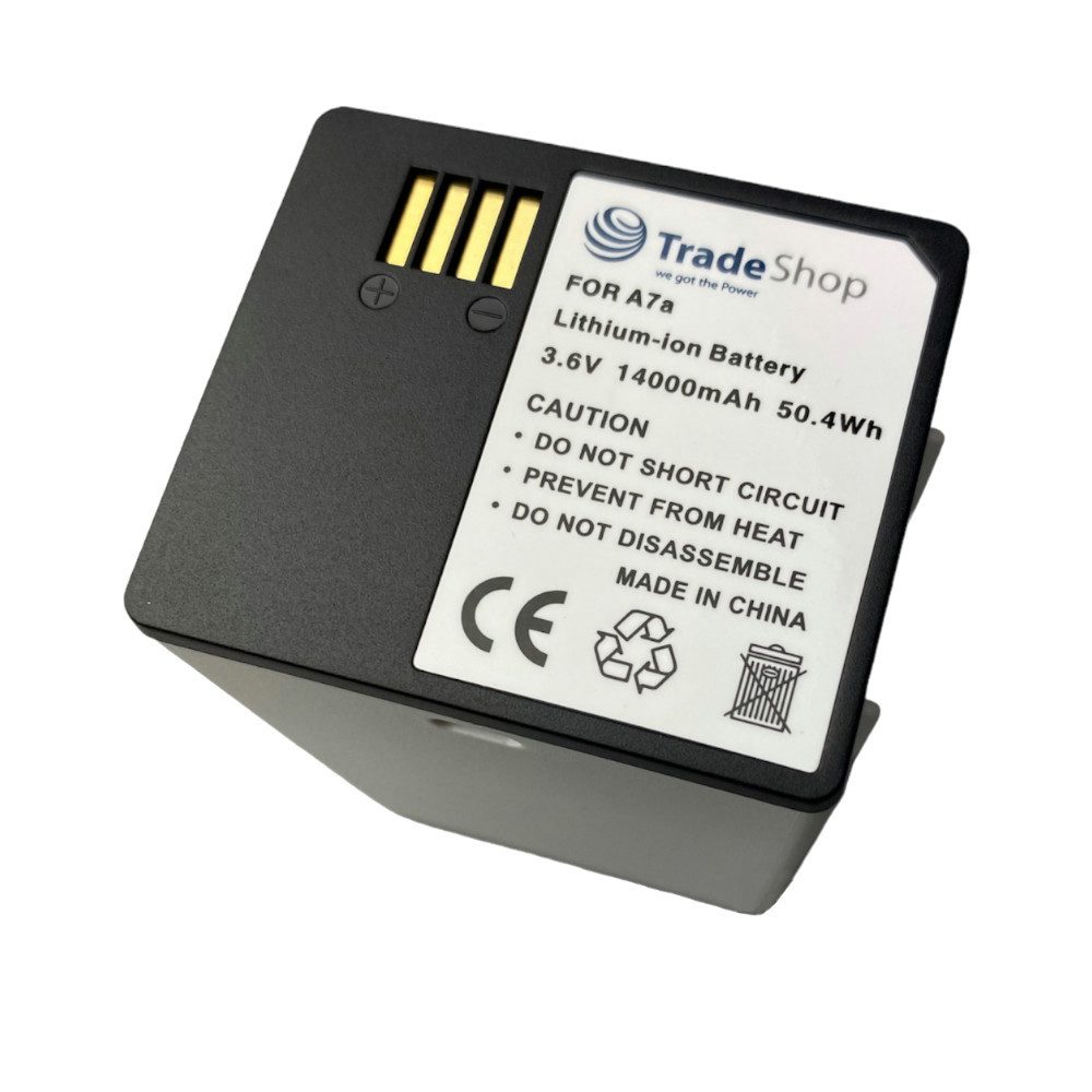 Trade-Shop 3in1 Set passend für Arlo Pro 3 Pro 4 XL, Ultra 2 XL Ladegerät + 2x Kamera-Akku Li-Ion 14000 mAh (3,6 V), Mit Micro-USB und USB-C