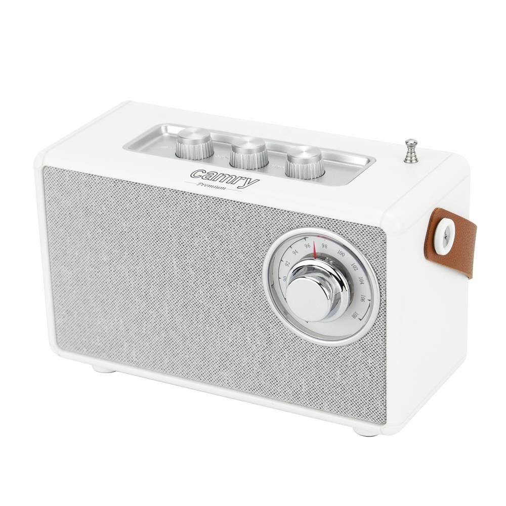 Camry CR 1902 Radio (Bluetooth, tragbares FM Küchenradio, USB, AUX, weiß)