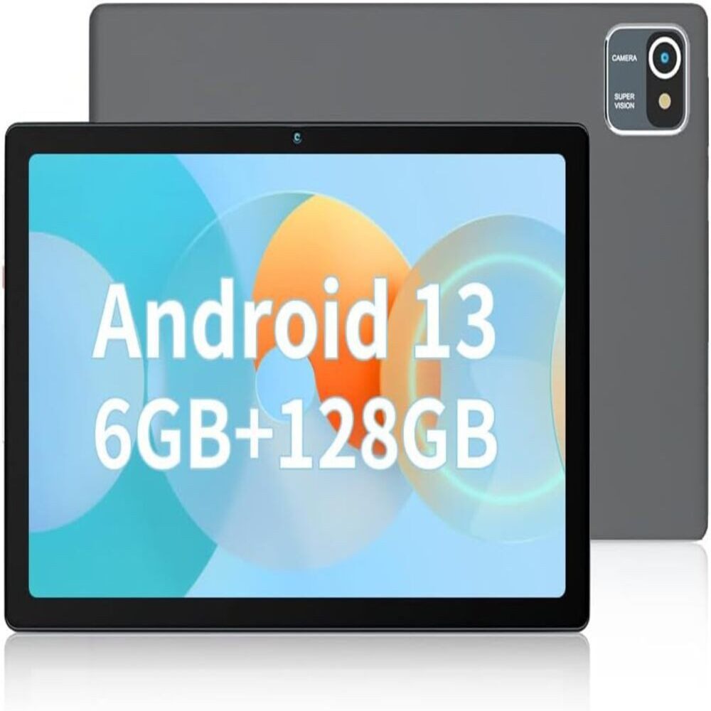 Lville Realistische Farben und scharfe Bilder Tablet (10", 64 GB, Android 12, 2,4G+5G, mit Quad-Core(128 GB TF),WLAN, Bluetooth,IPS 1280 x 800,Akkus 5000 mAh)