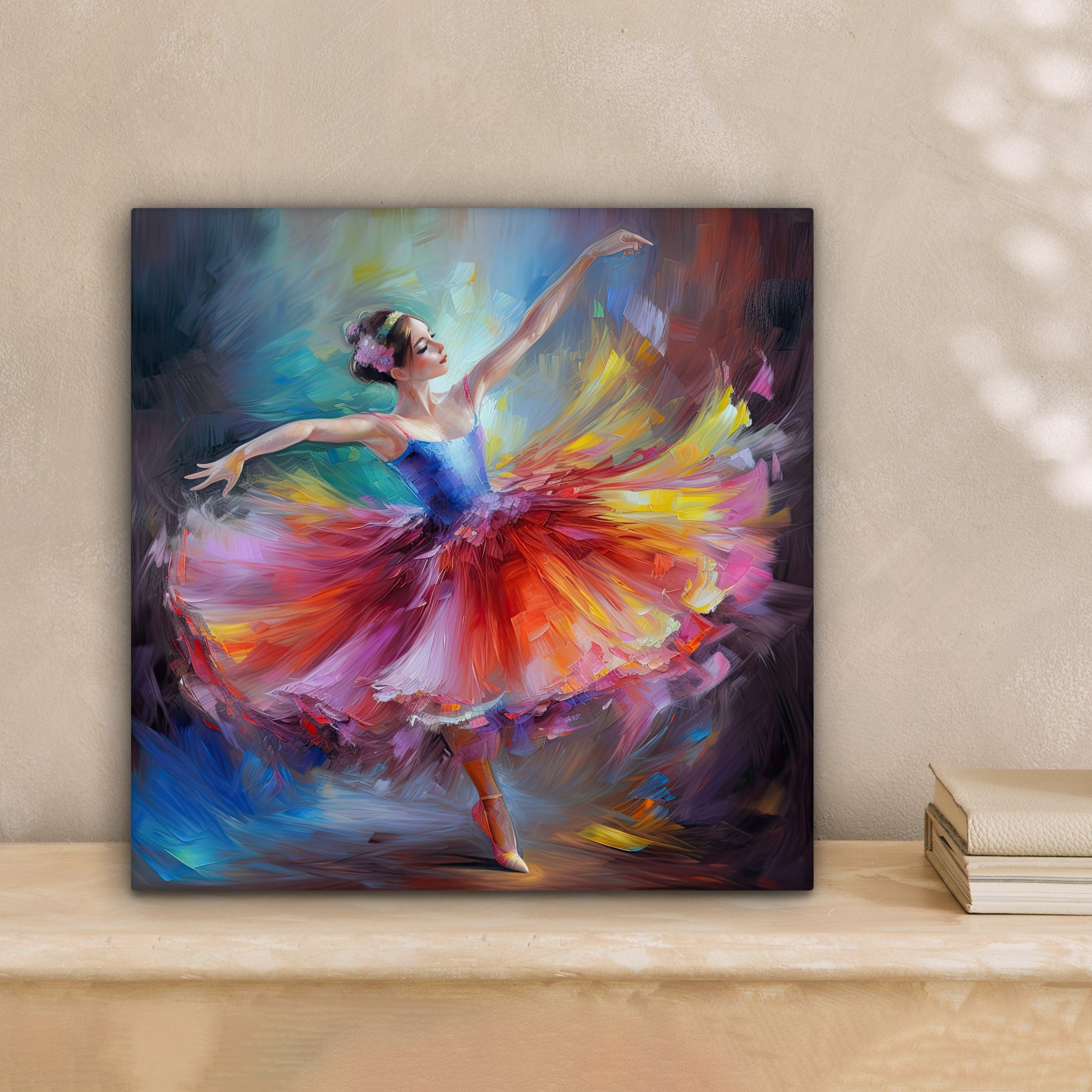 OneMillionCanvasses® Leinwandbild Malerei - Ölfarbe - Tanz - Ballerina, Fot günstig online kaufen