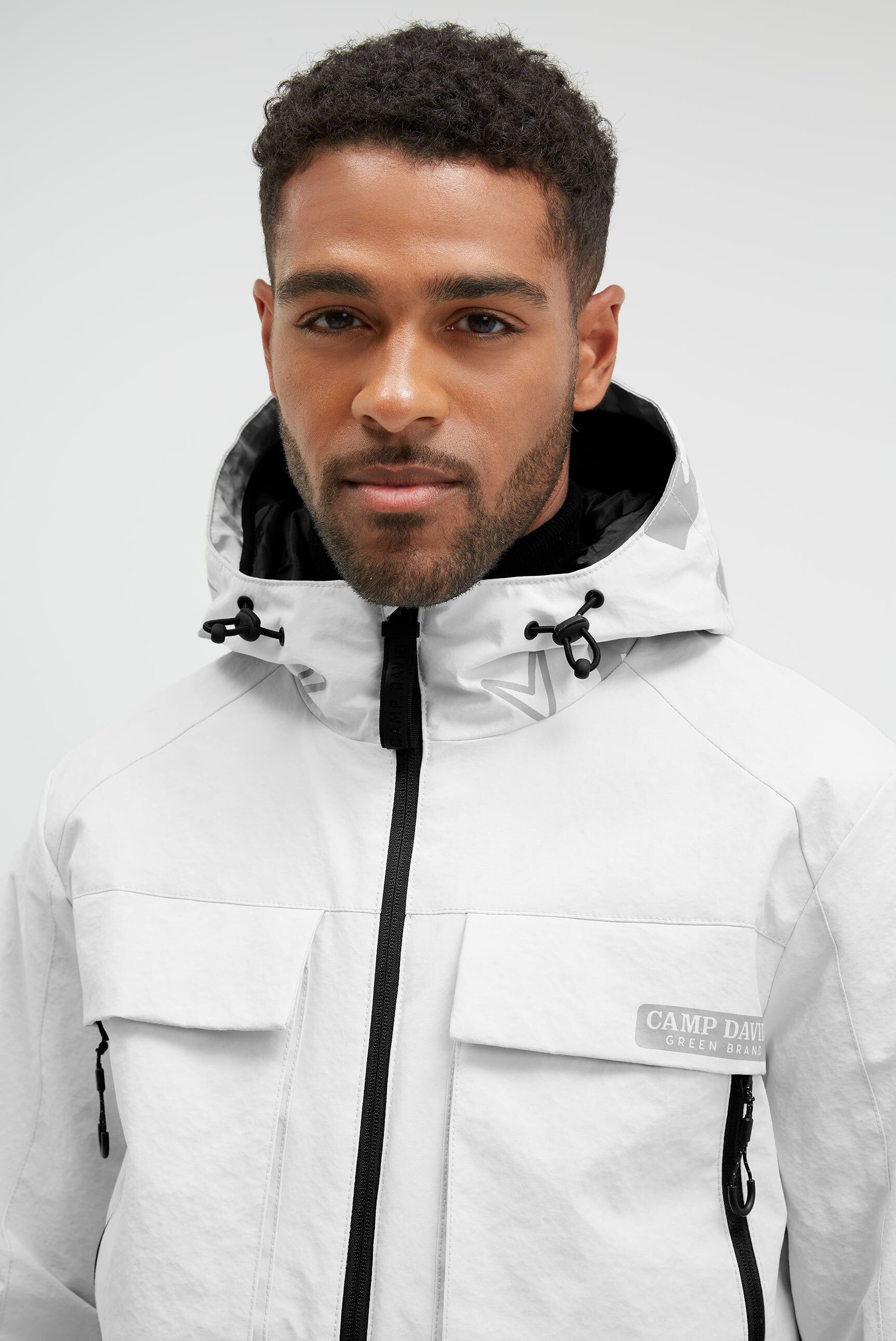 CAMP DAVID Outdoorjacke mit längerer Rückenpartie