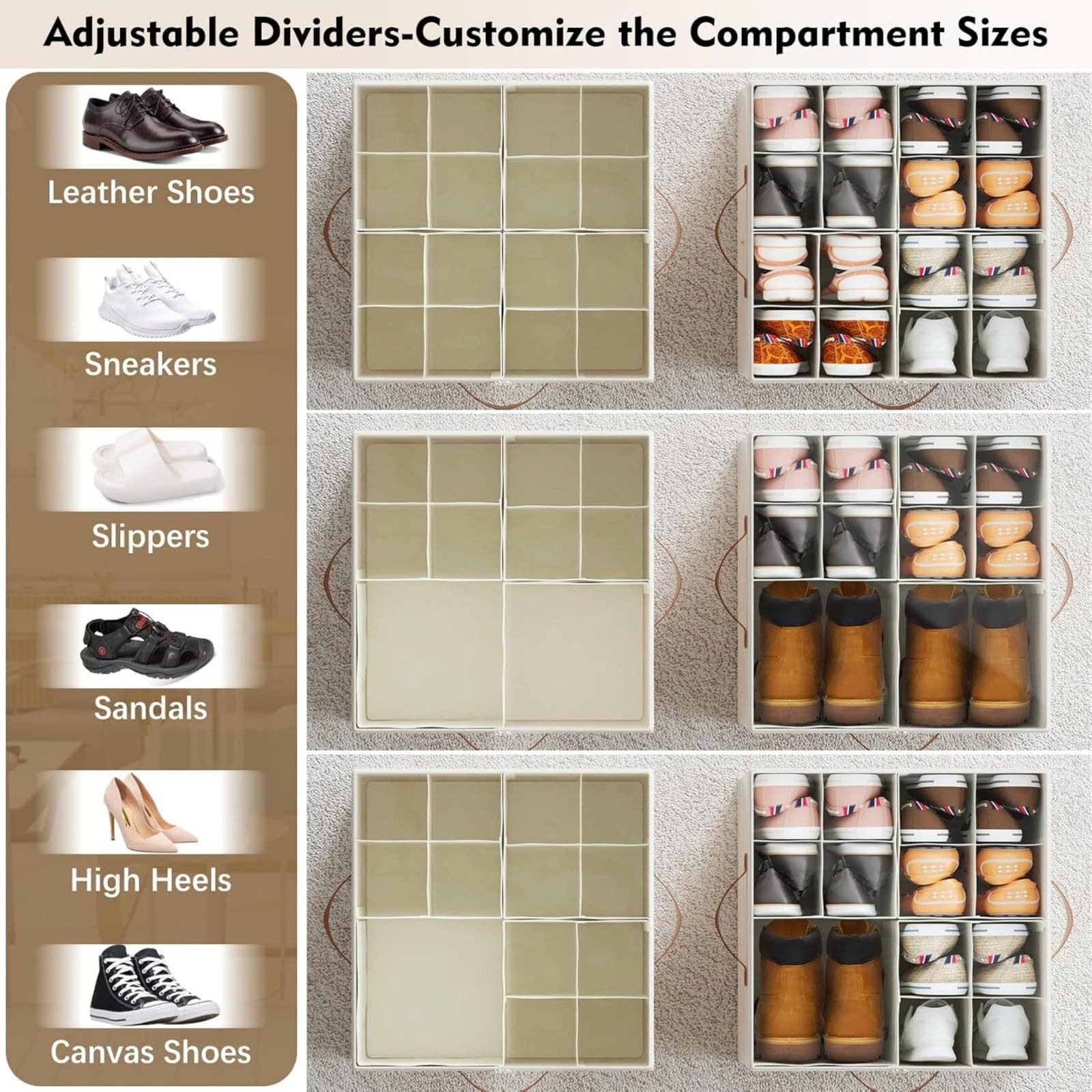 POPOLIC Aufbewahrungsbox Adjustable Shoe Organiser, Shoe günstig online kaufen