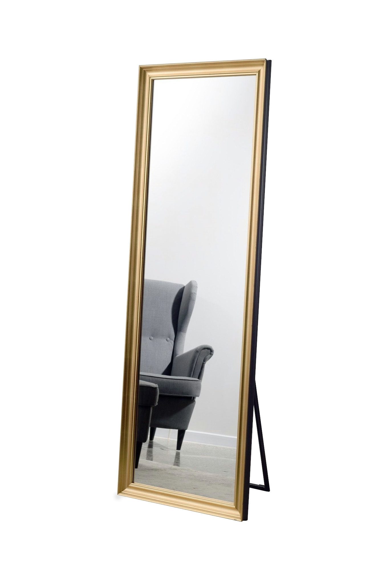 Standspiegel Elegante Holzrahmen