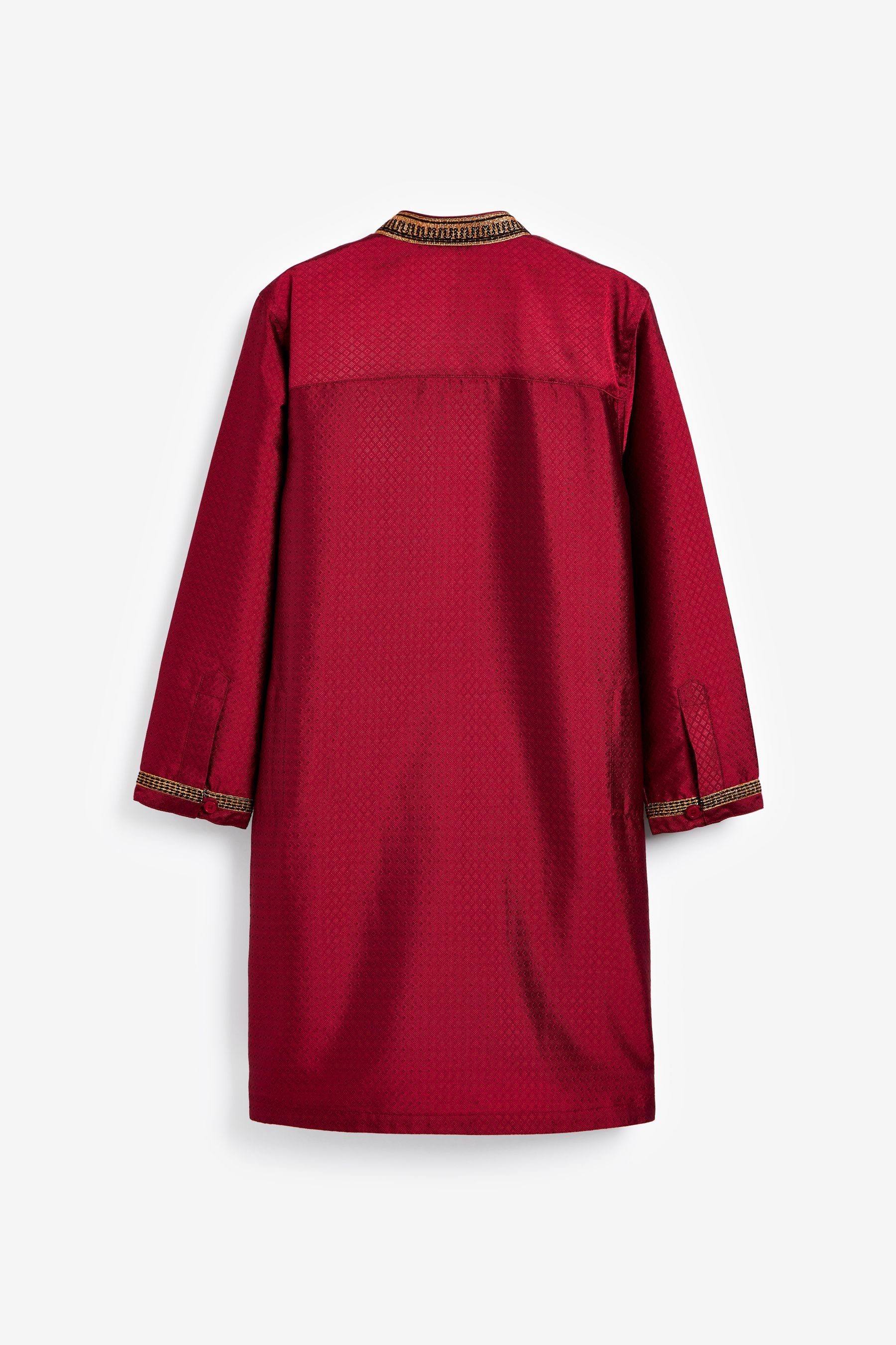 Red Kurta-Hemd (1-tlg) mit Tunikashirt Next Stickereien