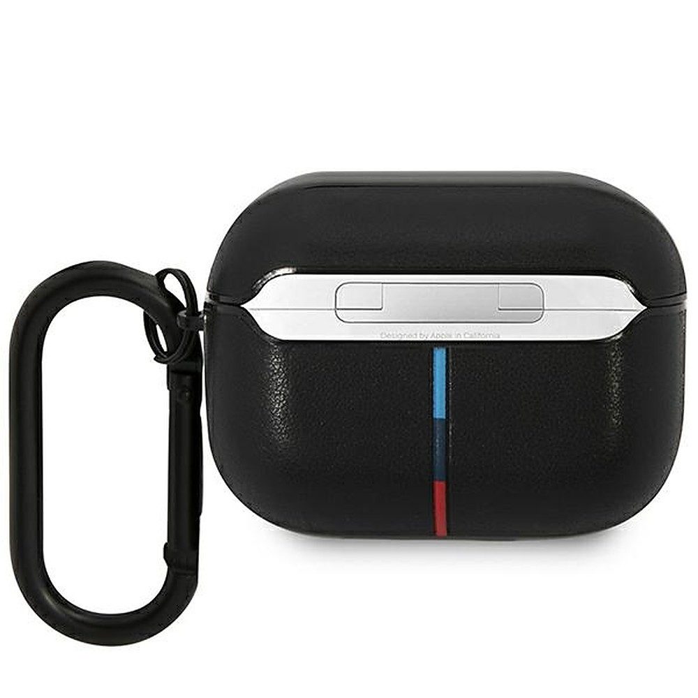BMW Kopfhörer-Schutzhülle AirPods Case Lederhülle, BMW Lizenzprodukt, Kunstleder, Karabinerhaken