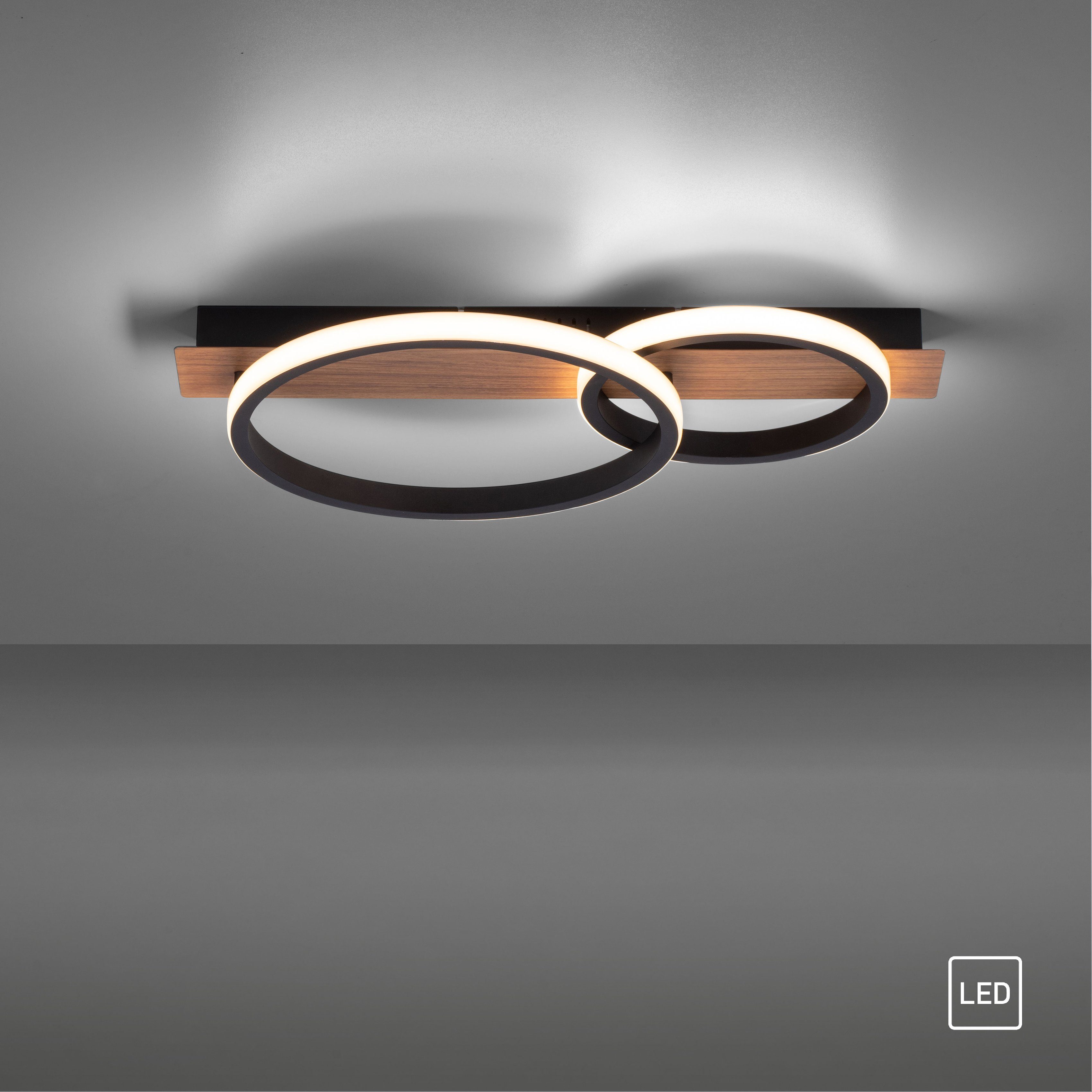 Dekor integriert, Home LED LED Holz fest Deckenlampe Molay, affaire Warmweiß, warmweißes Deckenleuchte Licht,