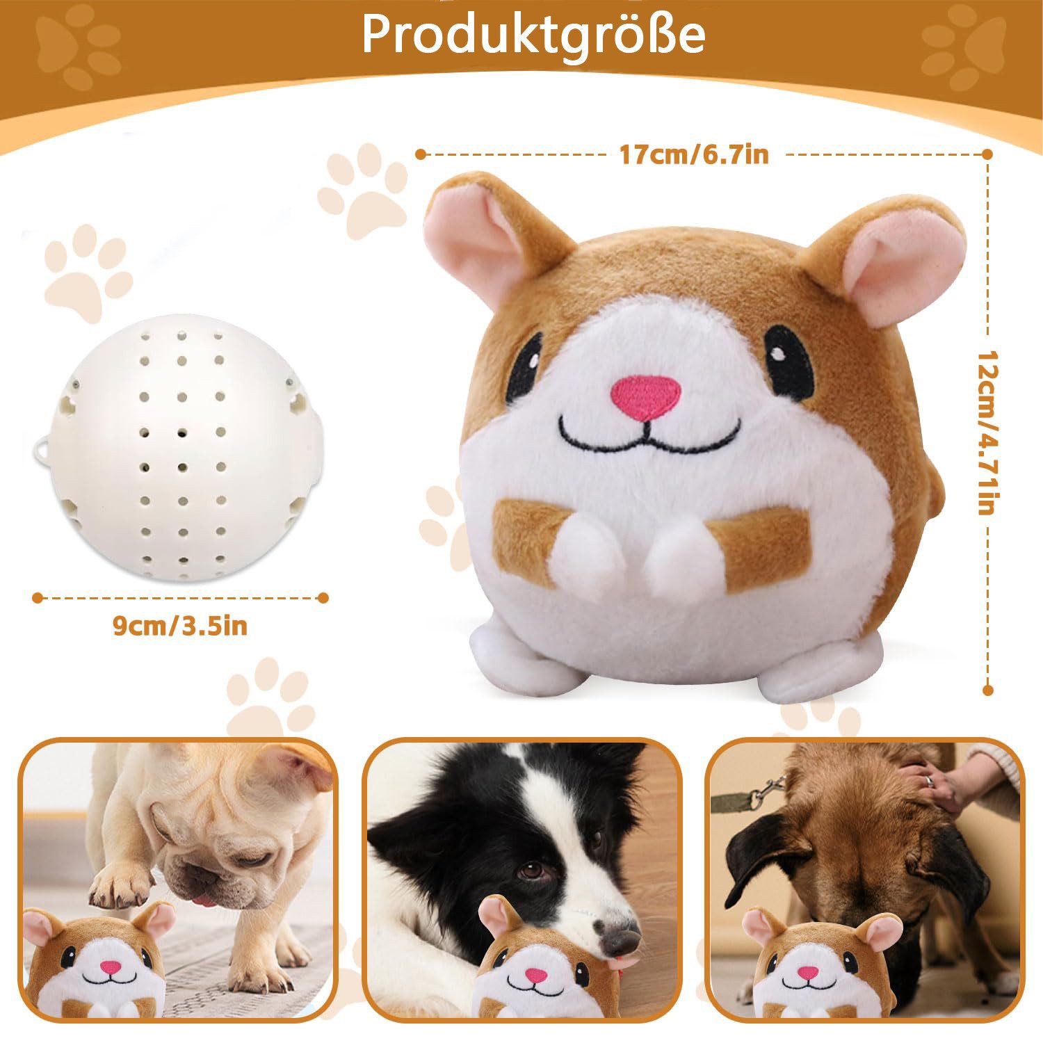 Coonoor Tierkuscheltier Plüsch-Hundespielzeug, Interaktives Hundespielzeug, günstig online kaufen