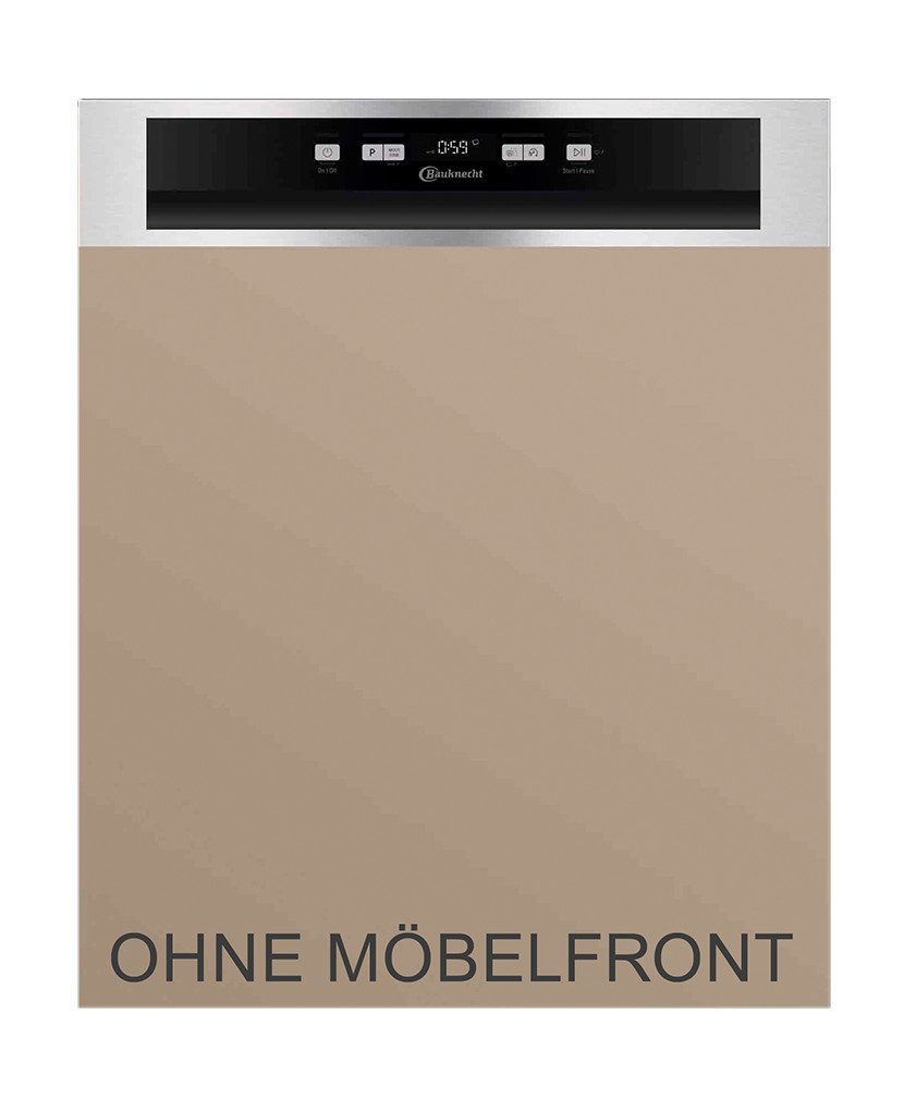 BAUKNECHT teilintegrierbarer Geschirrspüler BK4PB14BN7A0X, 14 Maßgedecke, ActiveDry, Option MultiZone, Sensor-Programm